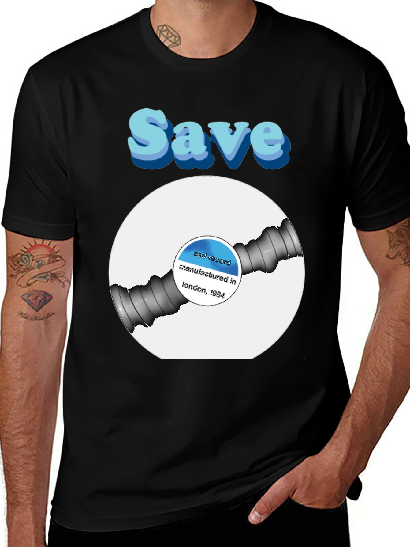 Variant 11 of Save Ask Record T-Shirt