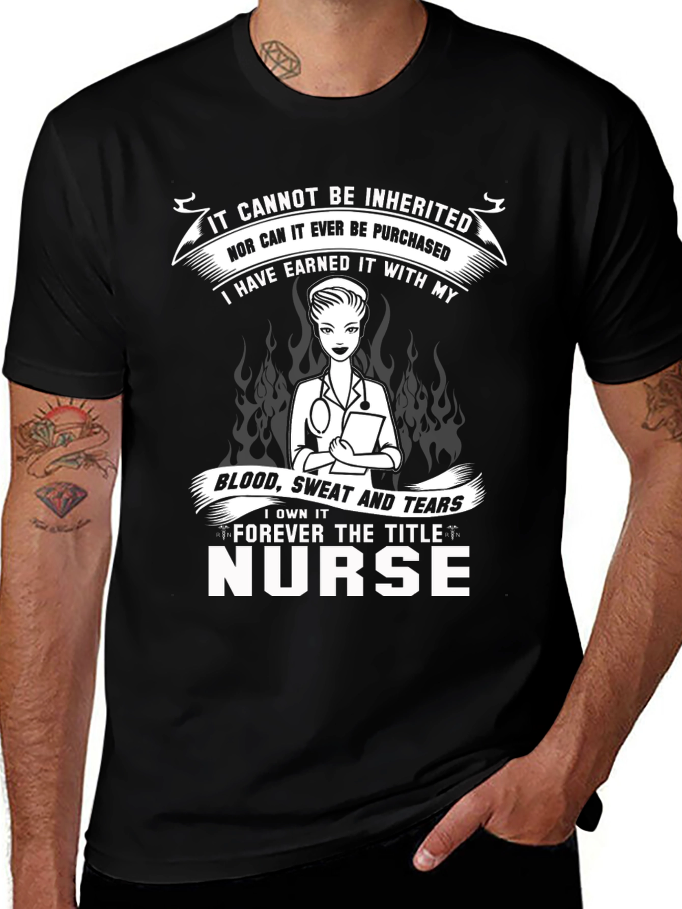 Variant 24 of Nurse Pride T-Shirt - Earned, Not Given