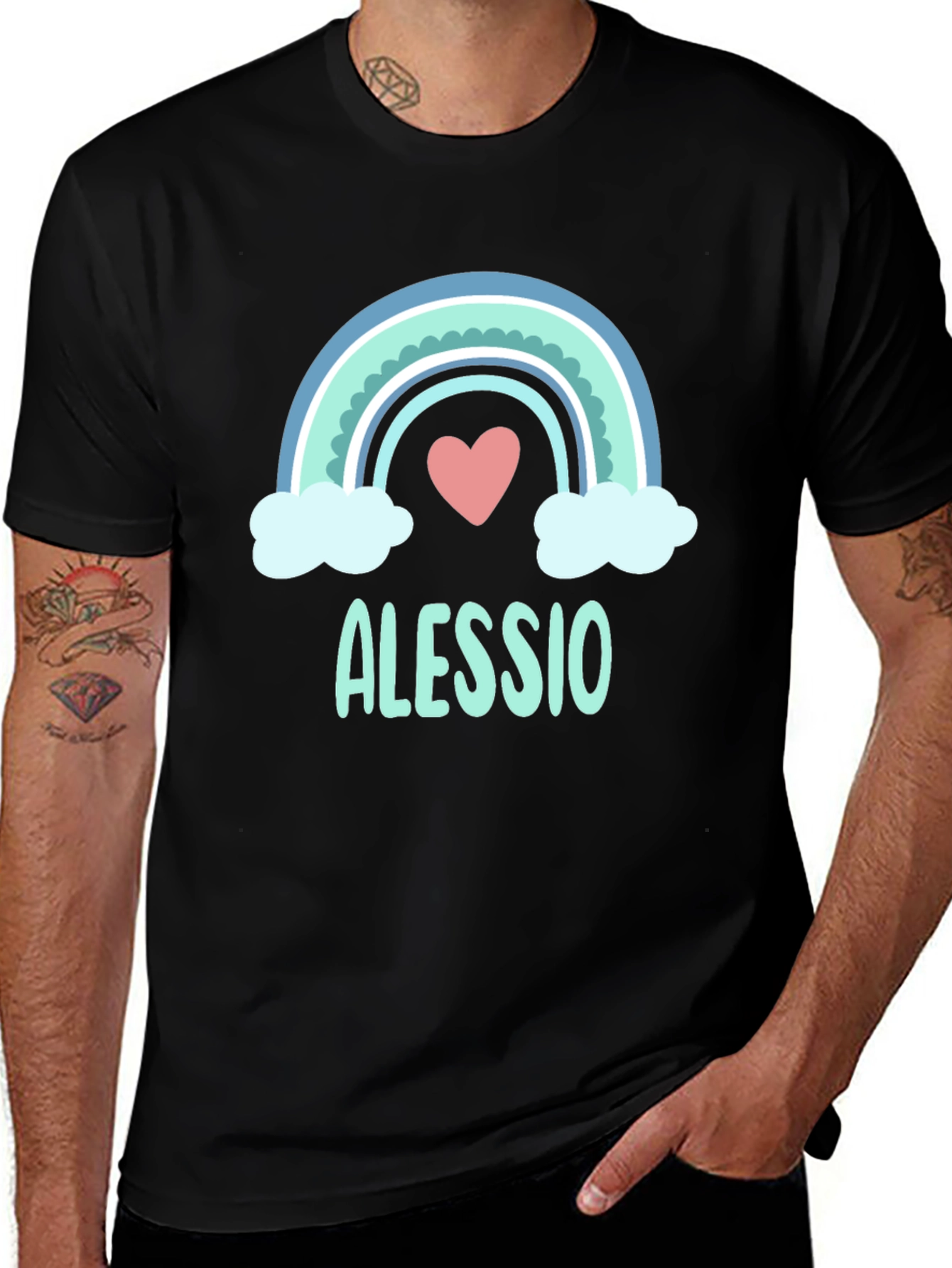 Variant 30 of Alessio Rainbow Heart T-Shirt