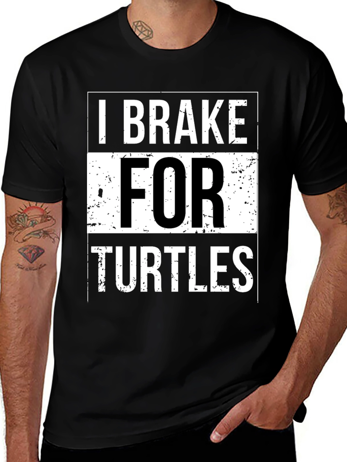 Variant 18 of I Brake For Turtles Graphic T-Shirt