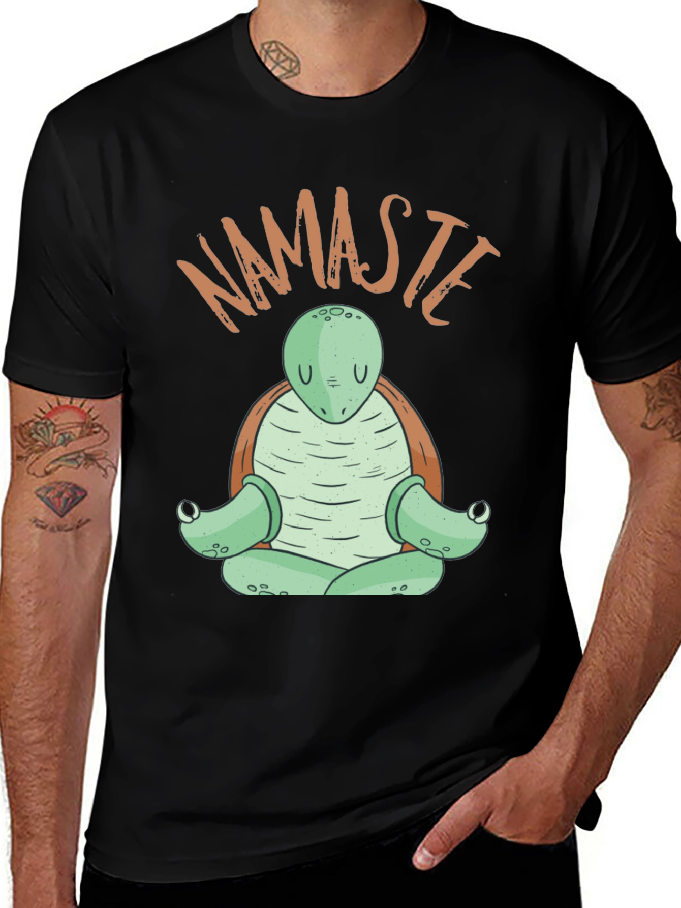 Variant 29 of Namaste Turtle T-Shirt - Relaxed Yoga Design