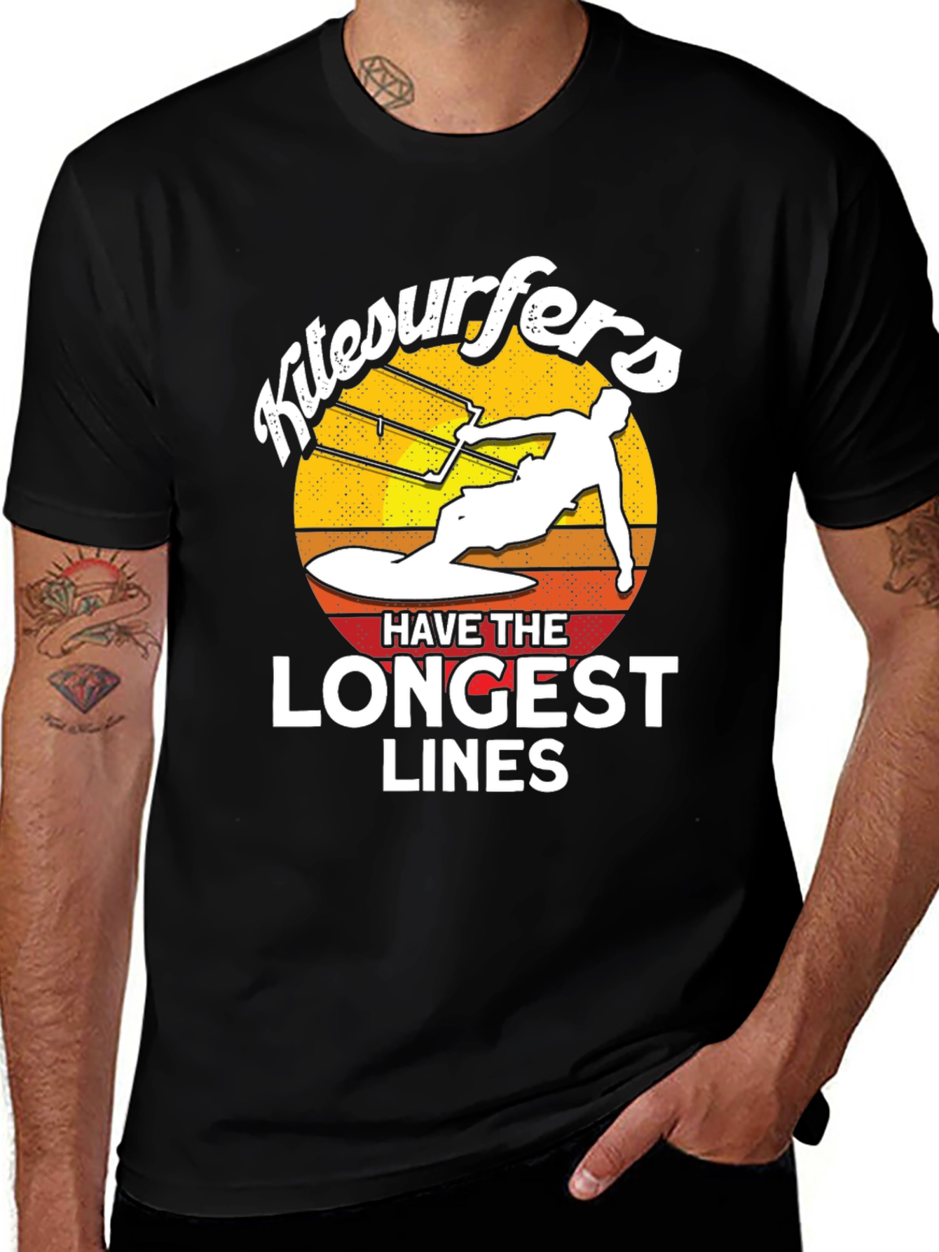 Kitesurfers Longest Lines Graphic T-Shirt