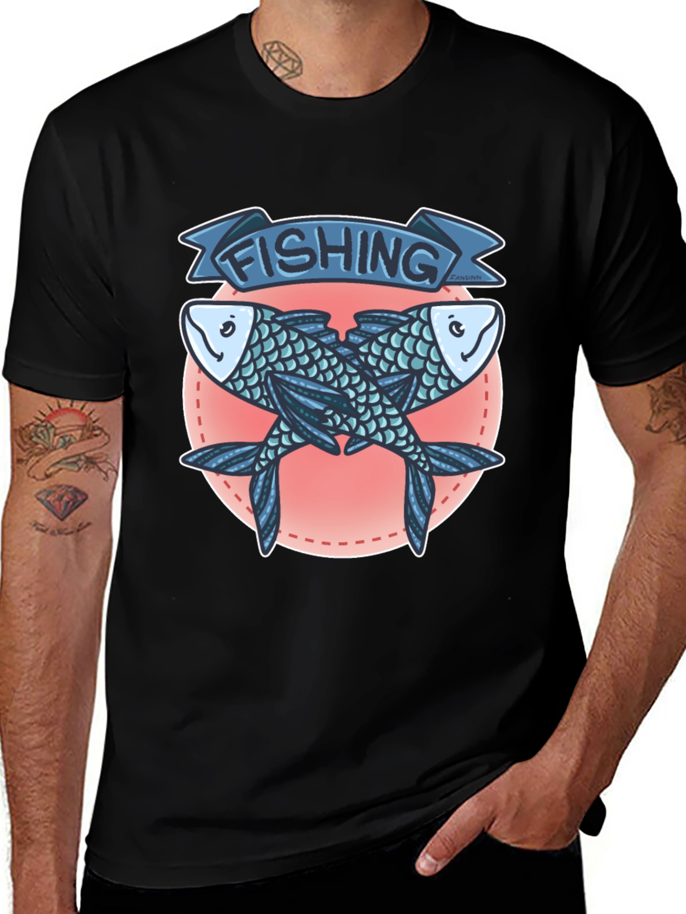 Fishing Graphic T-Shirt - Unique Angling Design