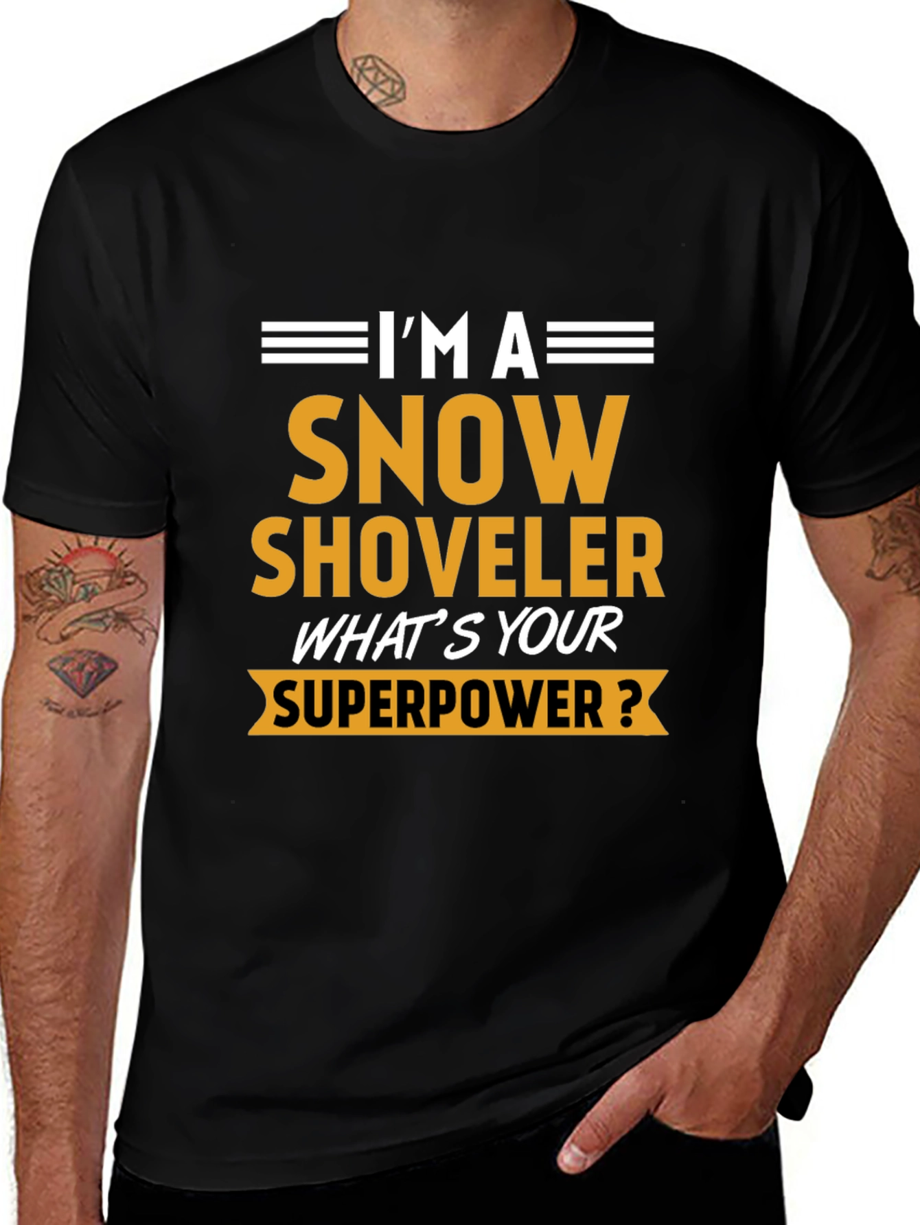 Variant 27 of Snow Shoveler Superpower Tee - Funny Winter Job T-Shirt