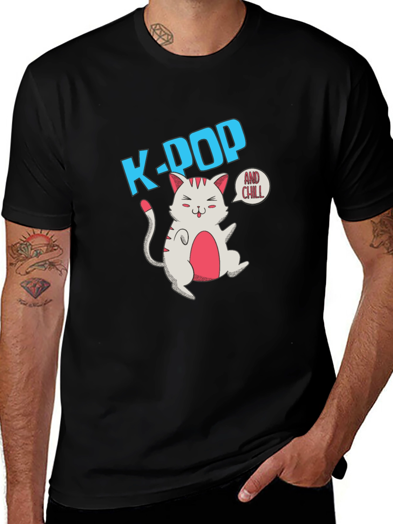 K-POP and Chill Graphic T-Shirt