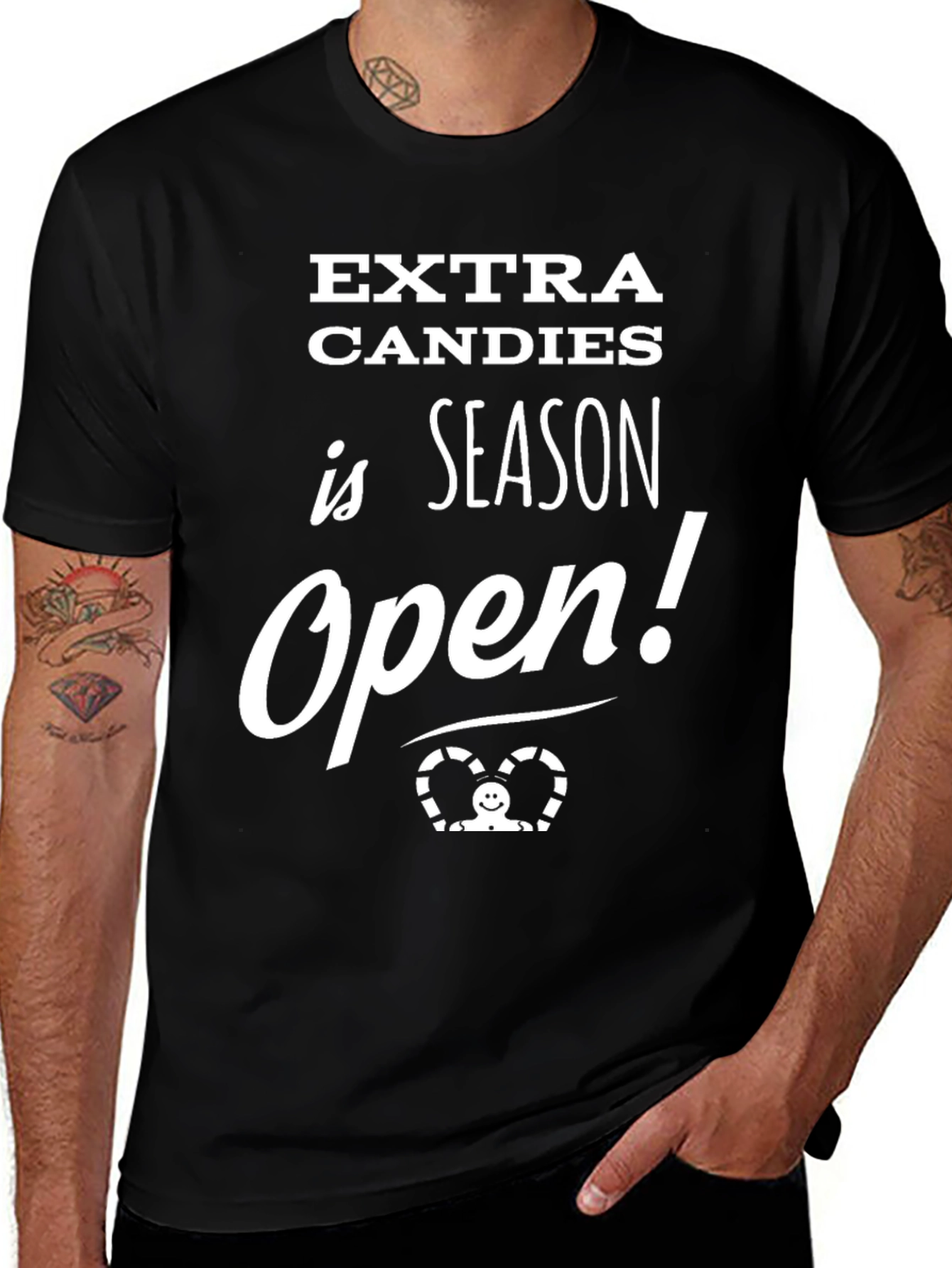 Variant 24 of Extra Candies Season Open Black T-Shirt
