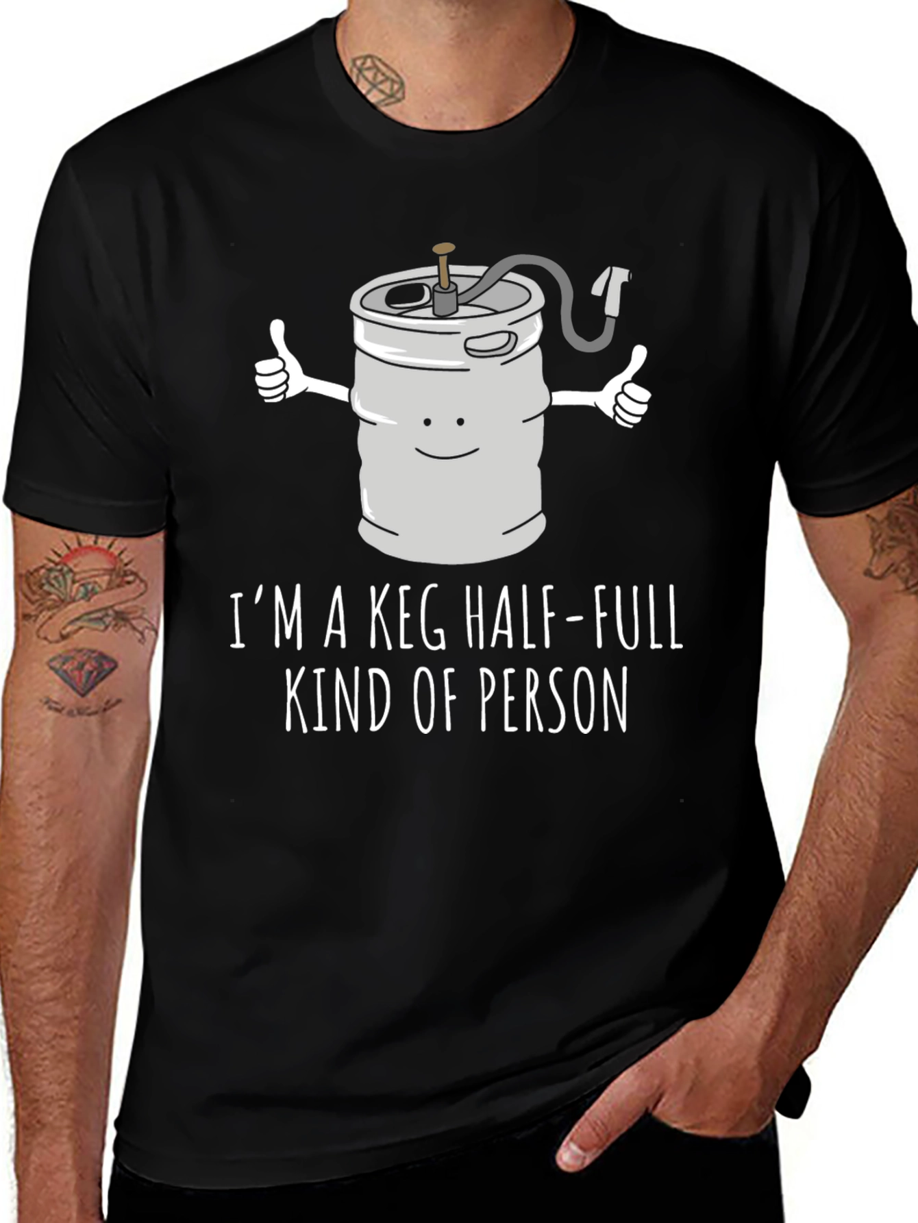 Variant 27 of Keg Half-Full T-Shirt