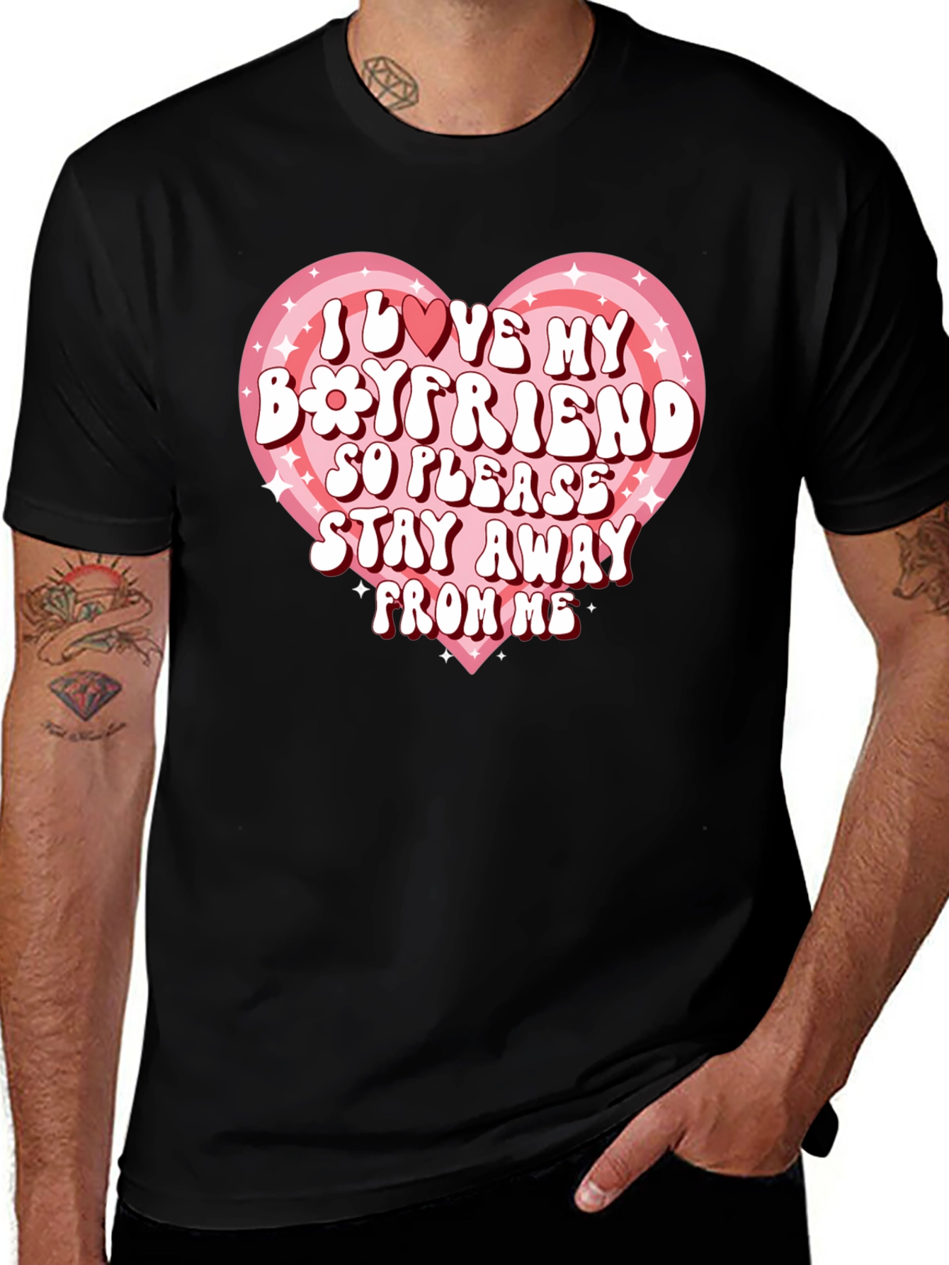 Variant 16 of I Love My Boyfriend Graphic Tee