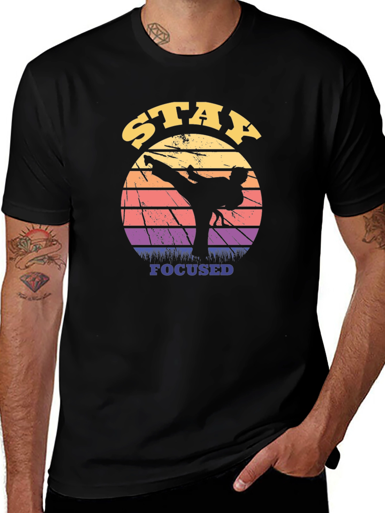 Variant 9 of Stay Focused Martial Arts T-Shirt