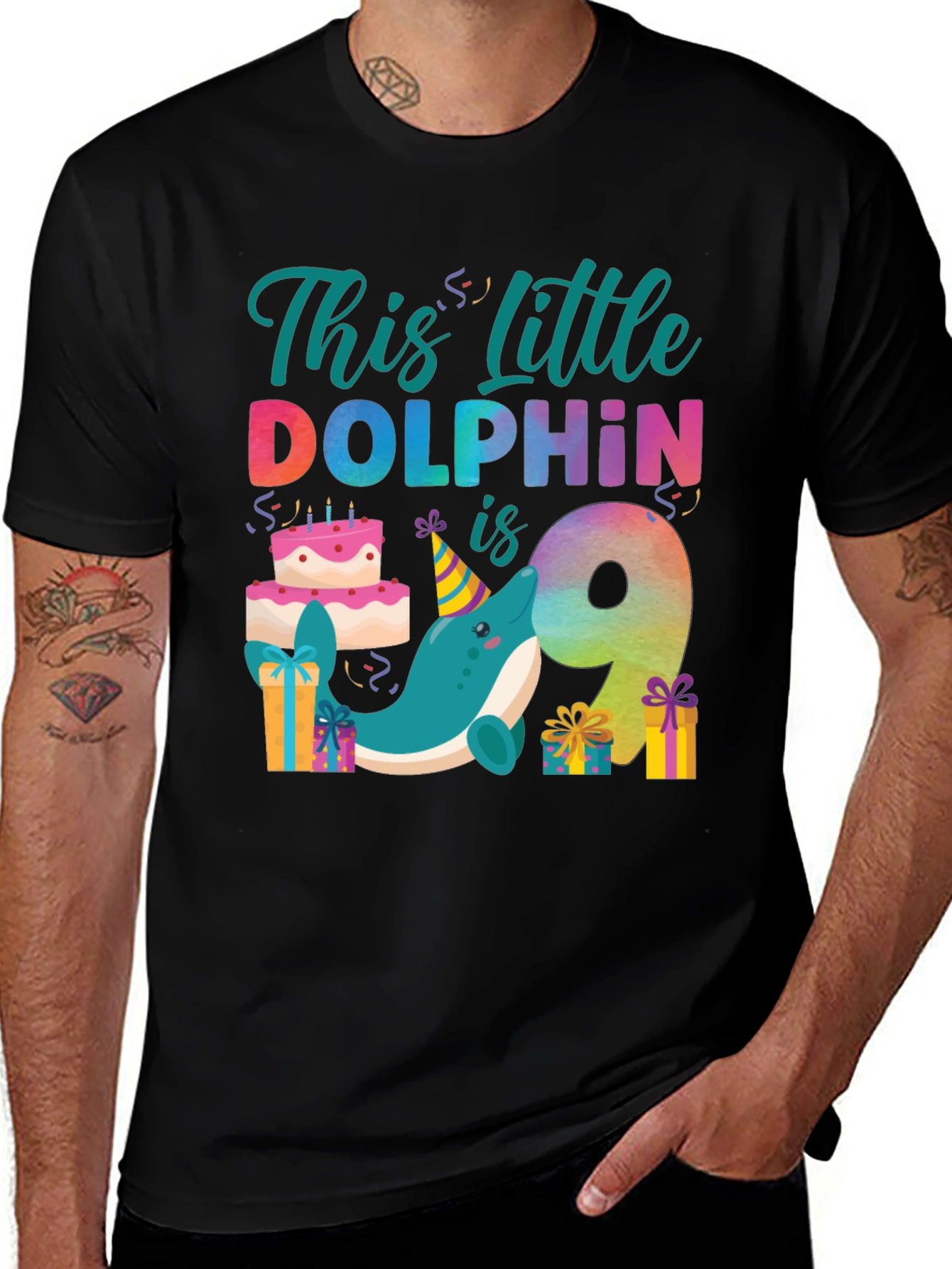 Variant 26 of This Little Dolphin is 9 T-Shirt