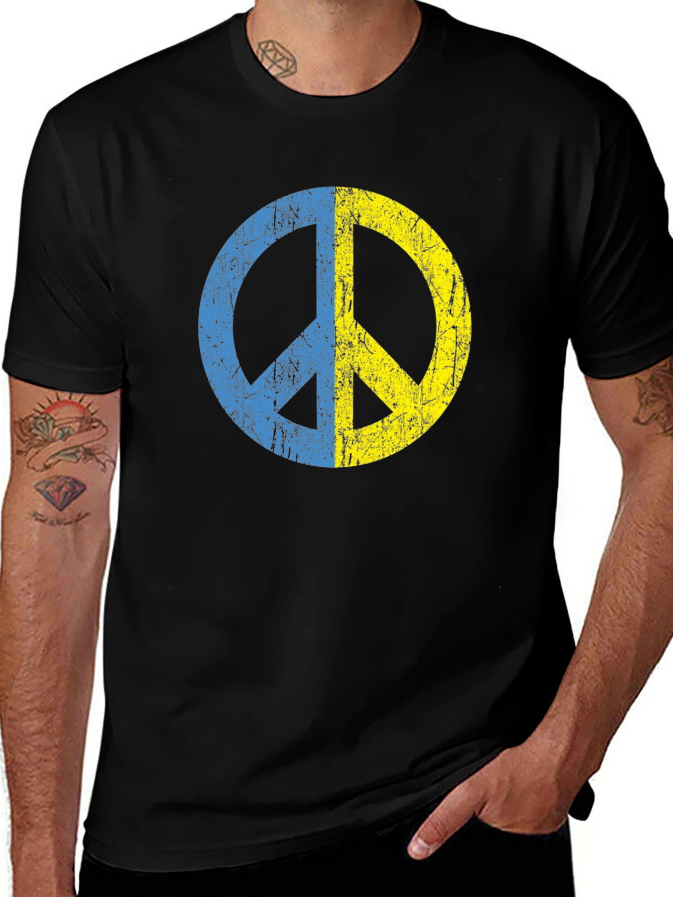 Ukraine Peace Sign T-Shirt