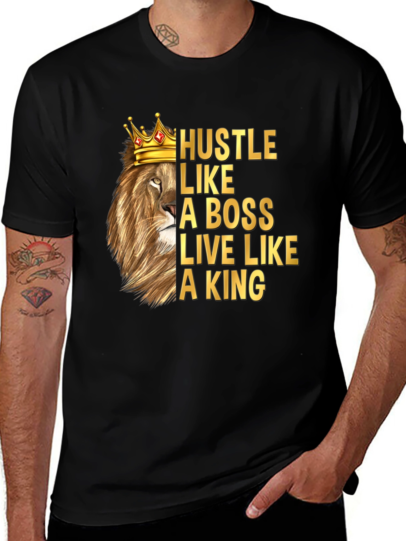 Variant 8 of Hustle Like a Boss T-Shirt