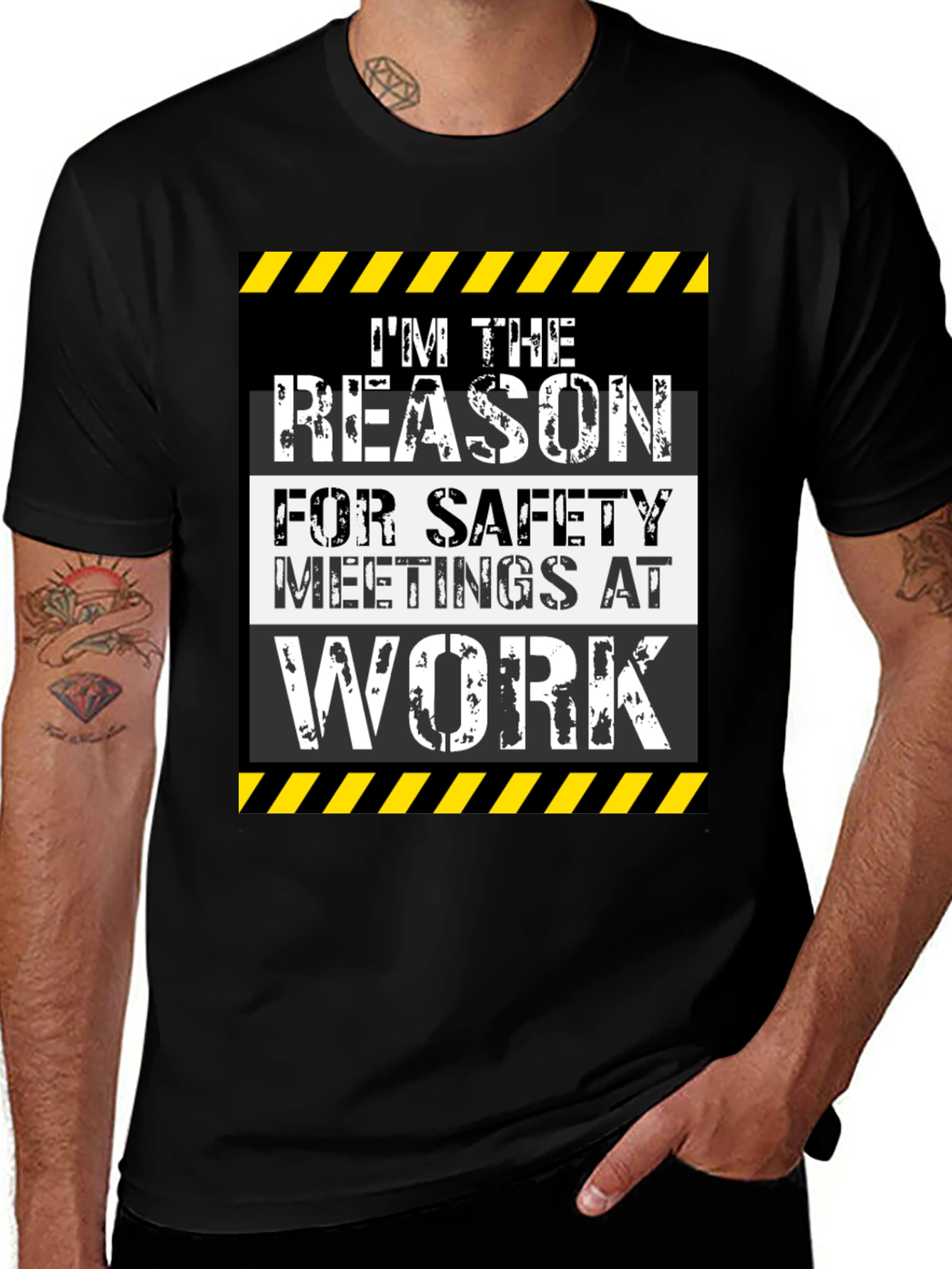 Funny Safety Slogan T-Shirt - Reason for Safety Meetings