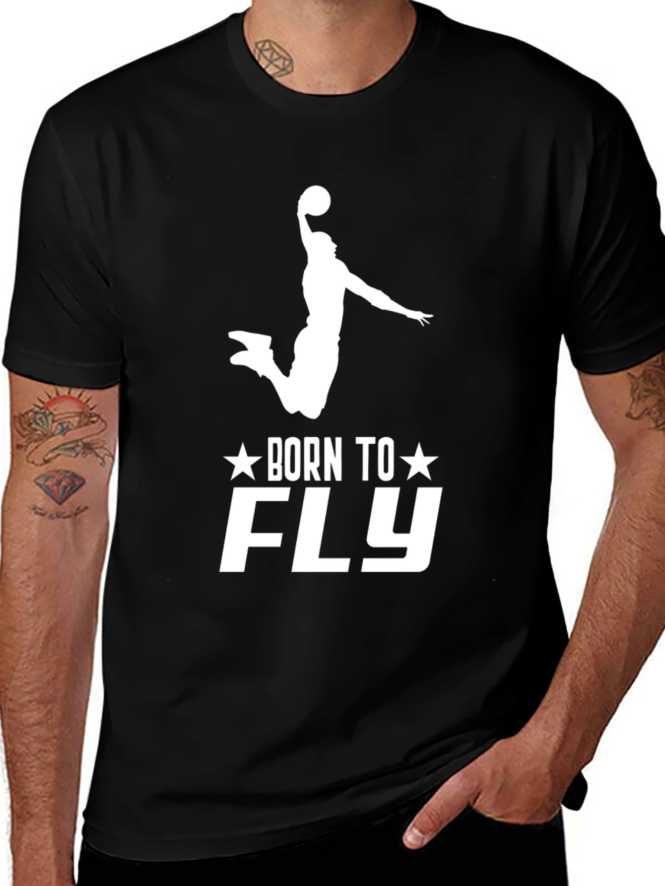 Born to Fly Basketball Graphic Tee
