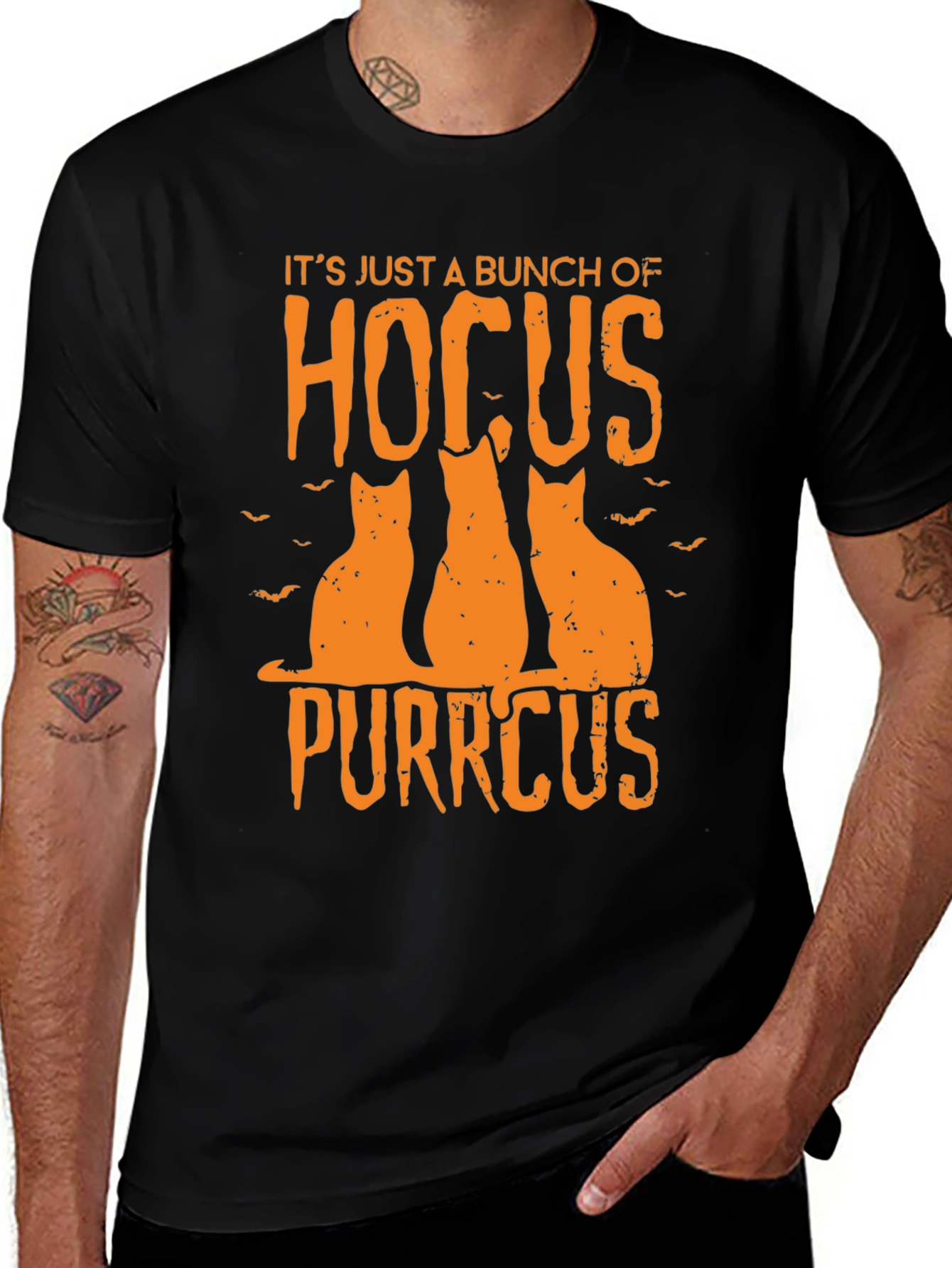 Variant 30 of Hocus Purrcus Black Graphic T-Shirt