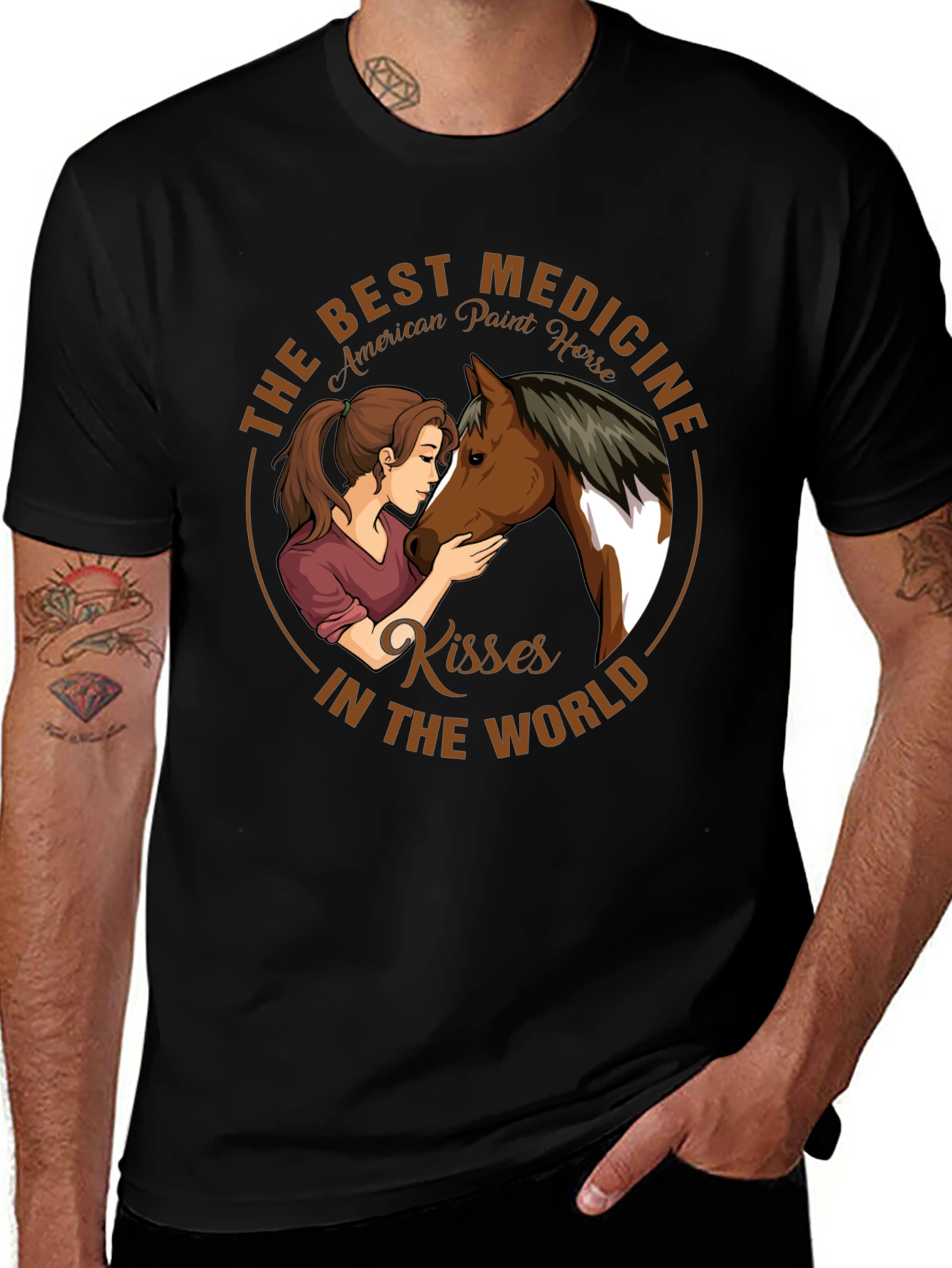 Variant 20 of Horse Kisses Best Medicine Graphic T-Shirt