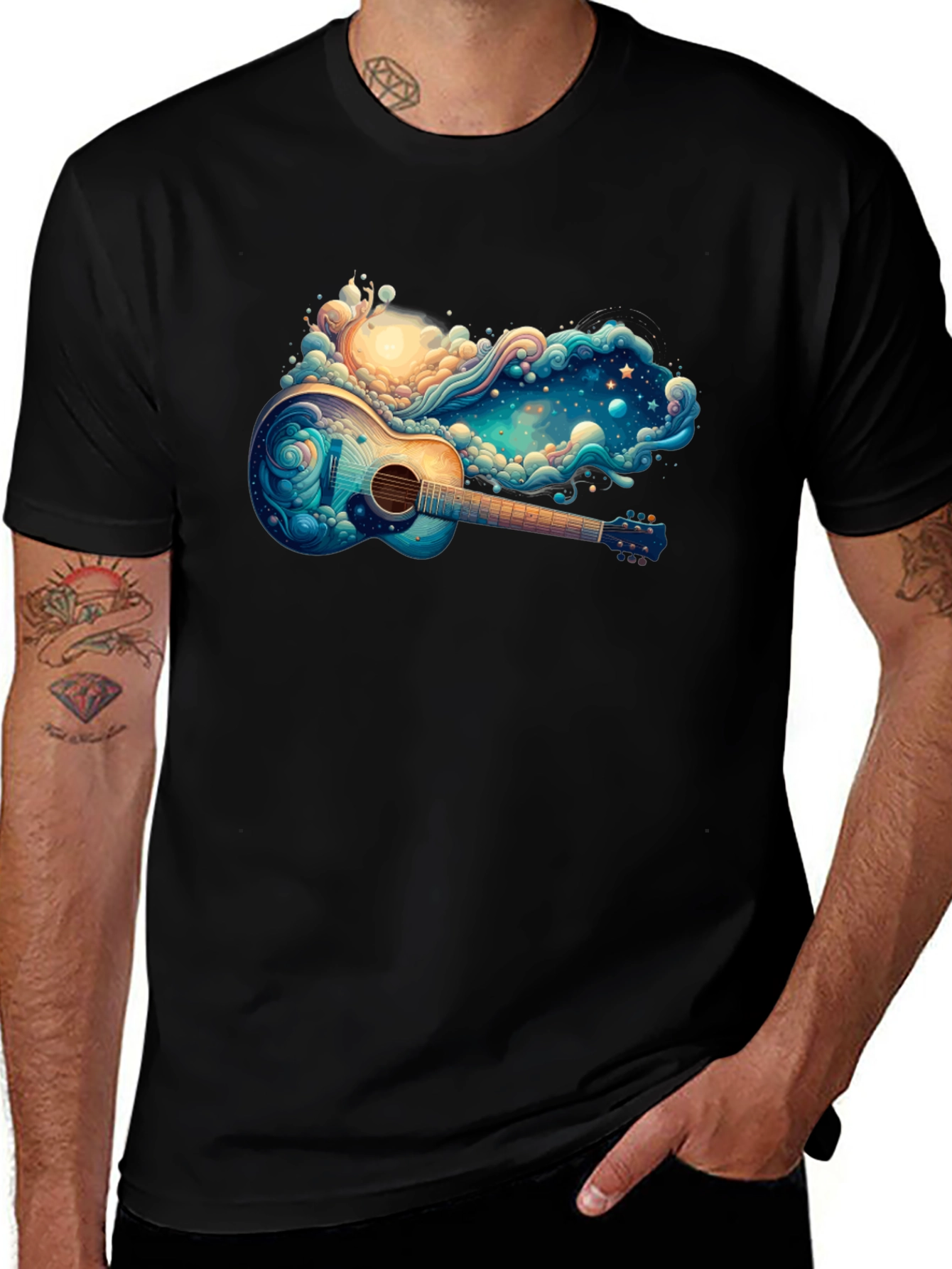 Variant 6 of Guitar Dreamscape Graphic T-Shirt