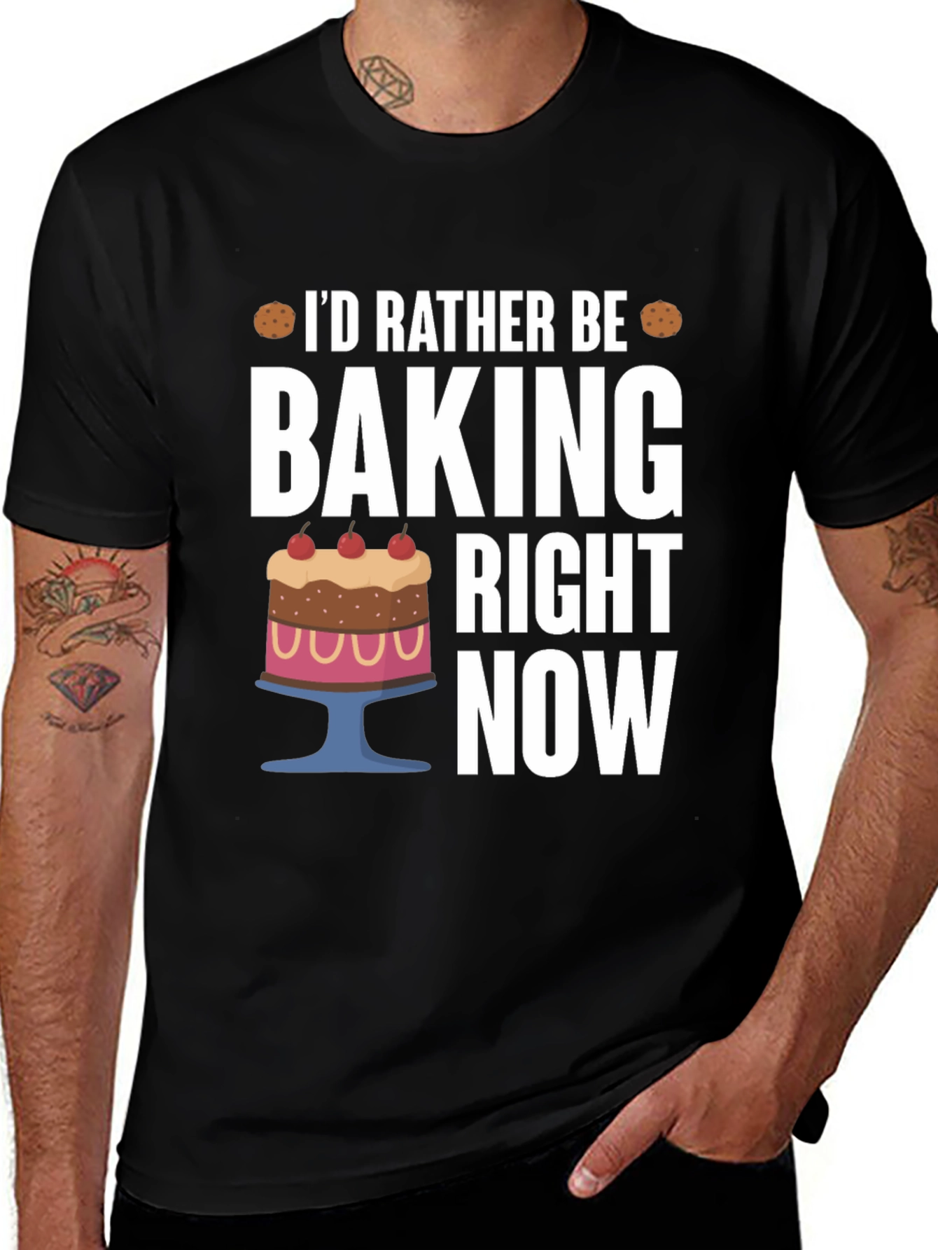 Variant 3 of I'd Rather Be Baking Right Now T-Shirt