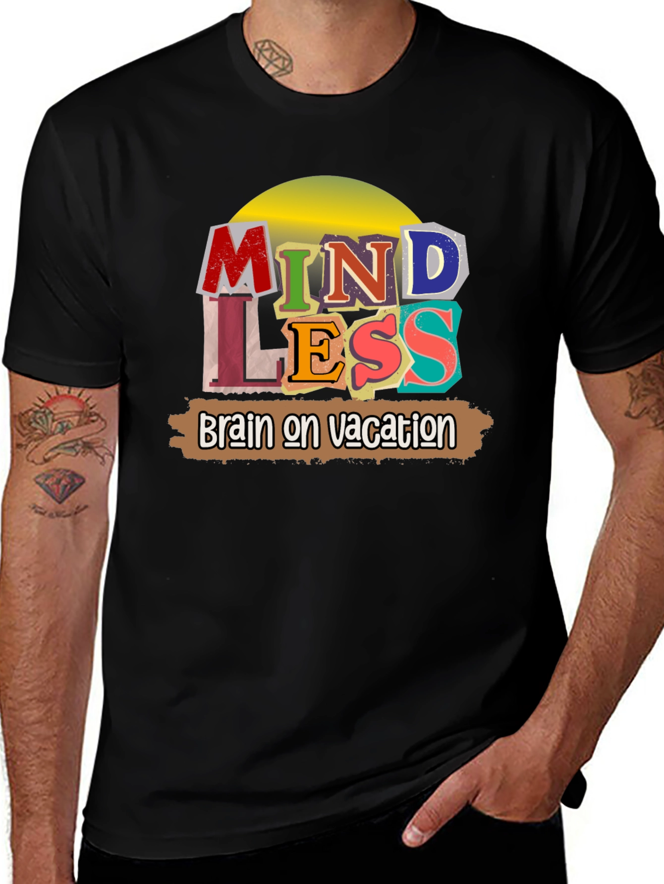 Variant 19 of Mindless Brain Vacation Graphic Tee