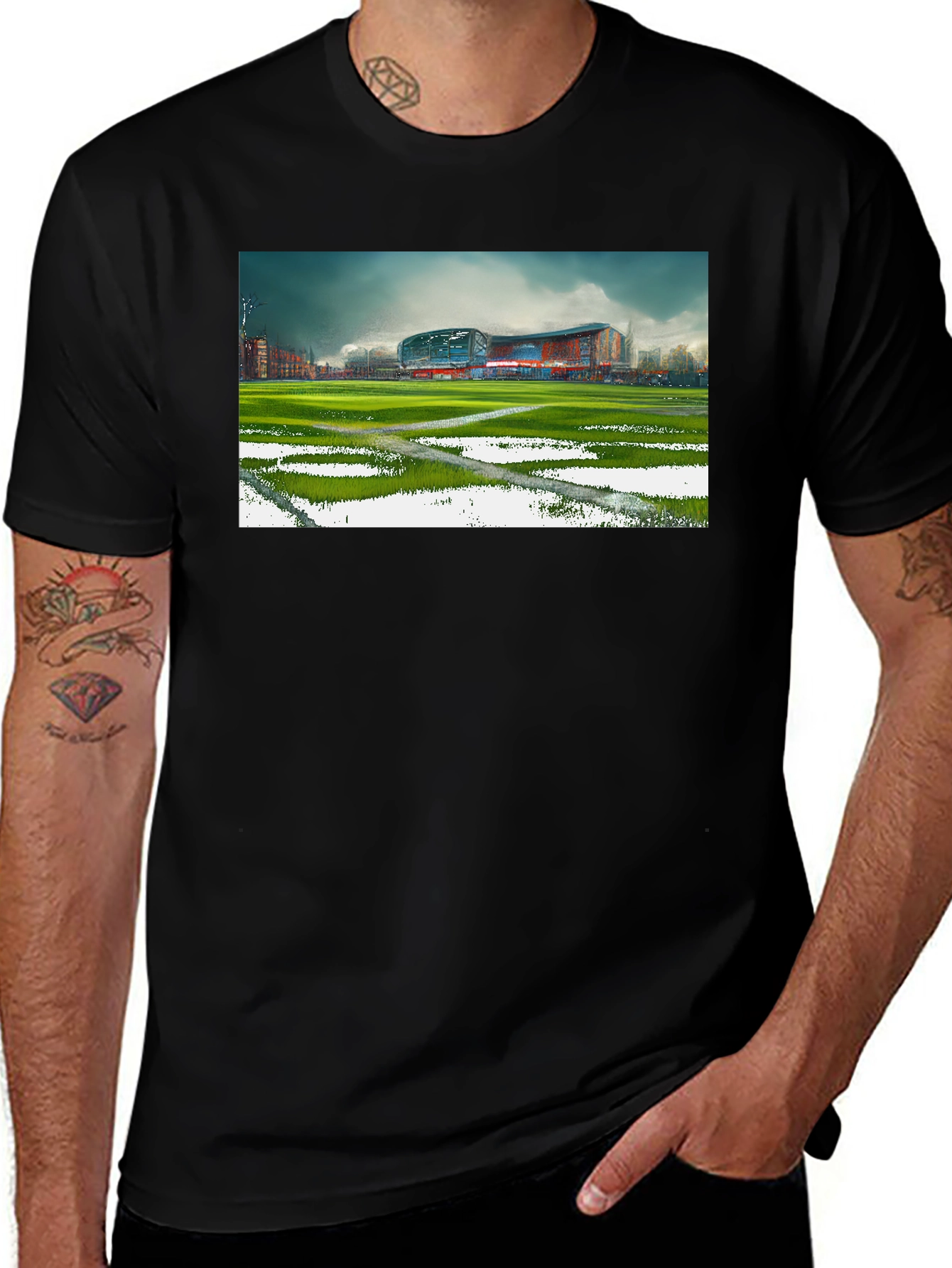 Stadium Graphic Tee - Black