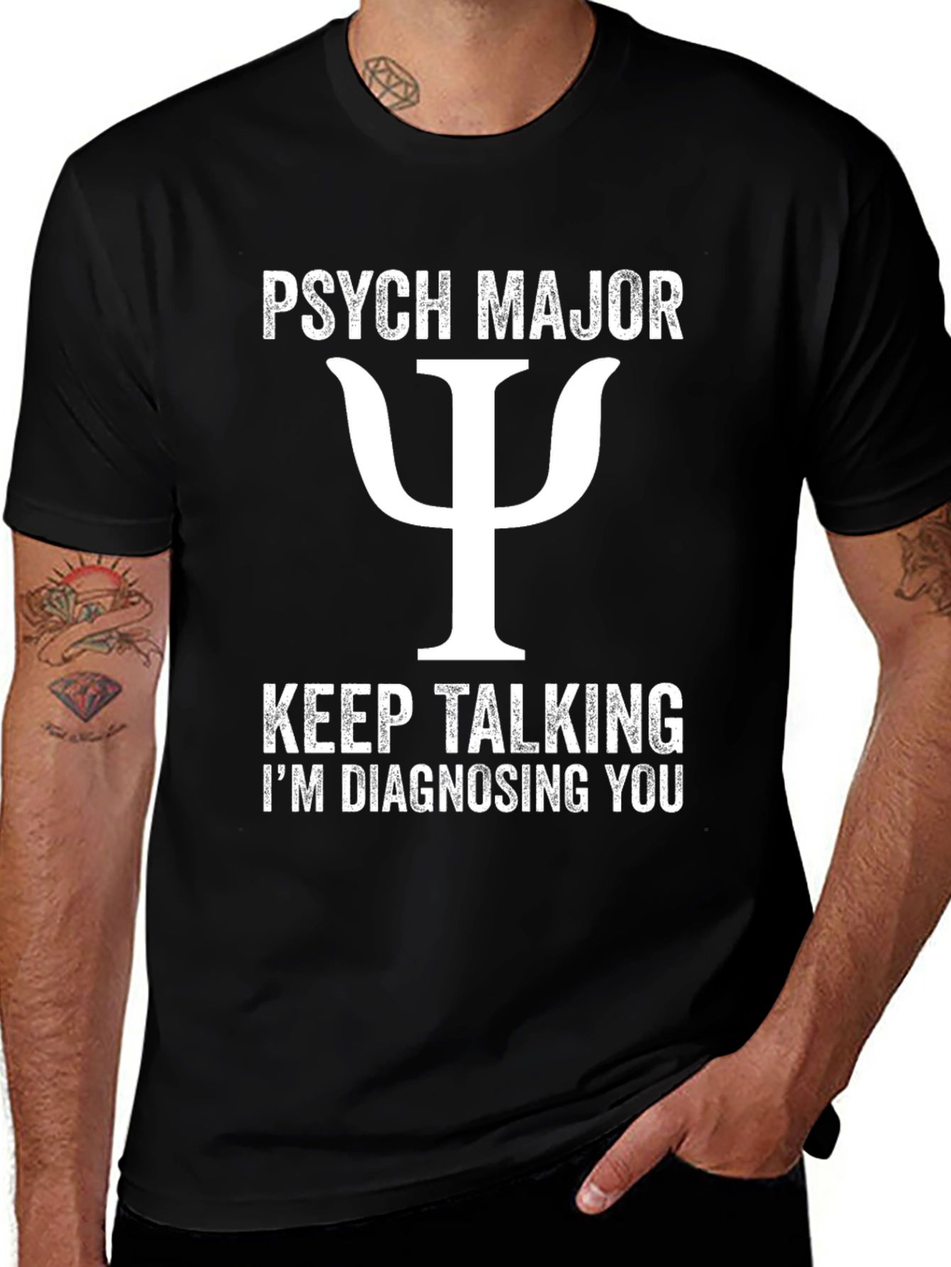Variant 22 of Psych Major T-Shirt - Diagnosing You!