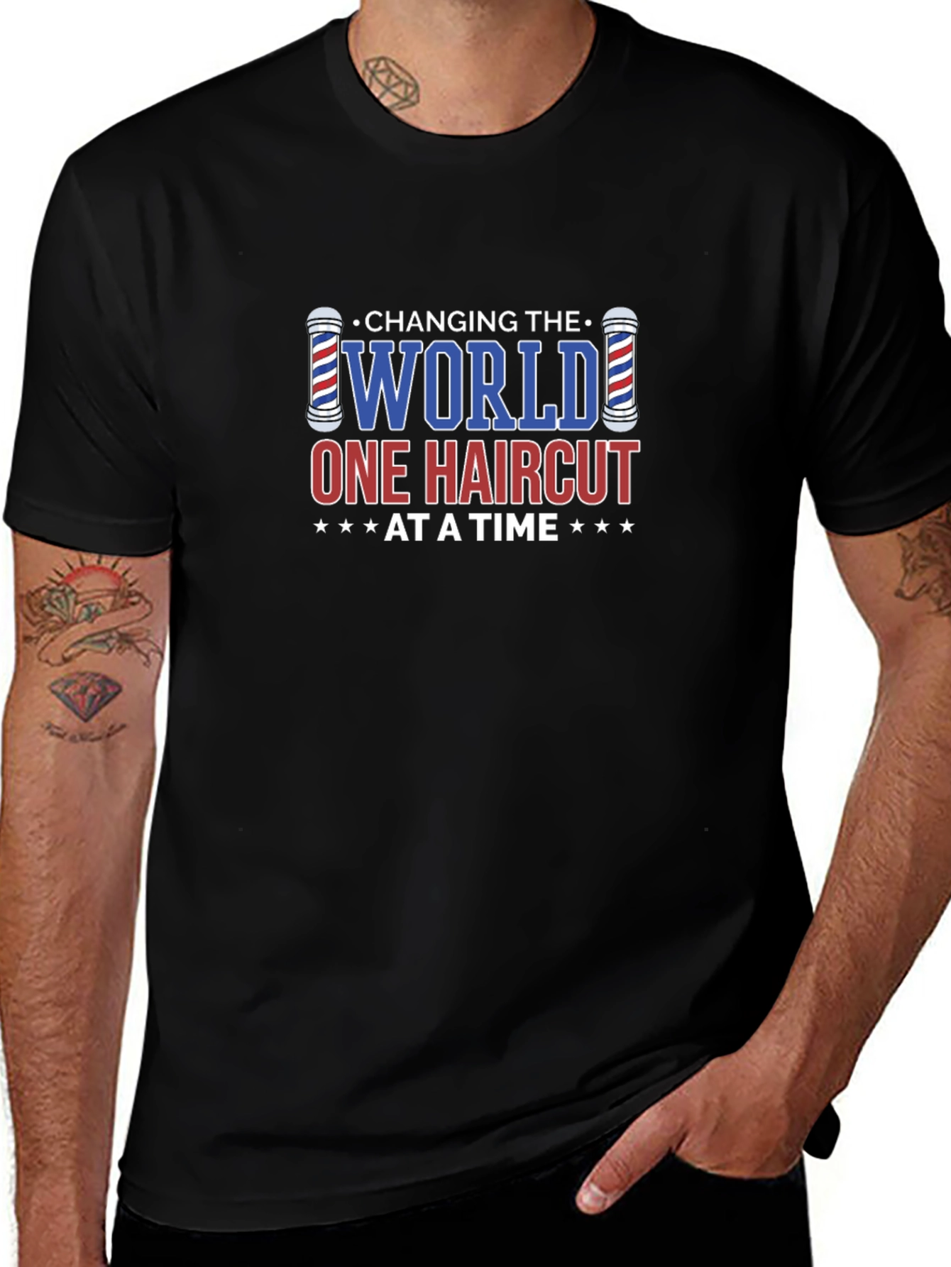 Variant 22 of Changing The World One Haircut at a Time T-Shirt