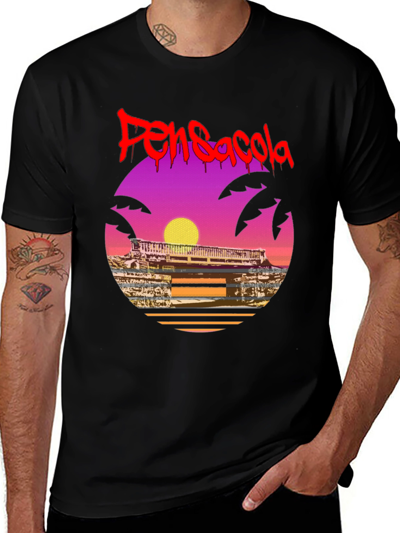 Pensacola Retro Sunset T-Shirt
