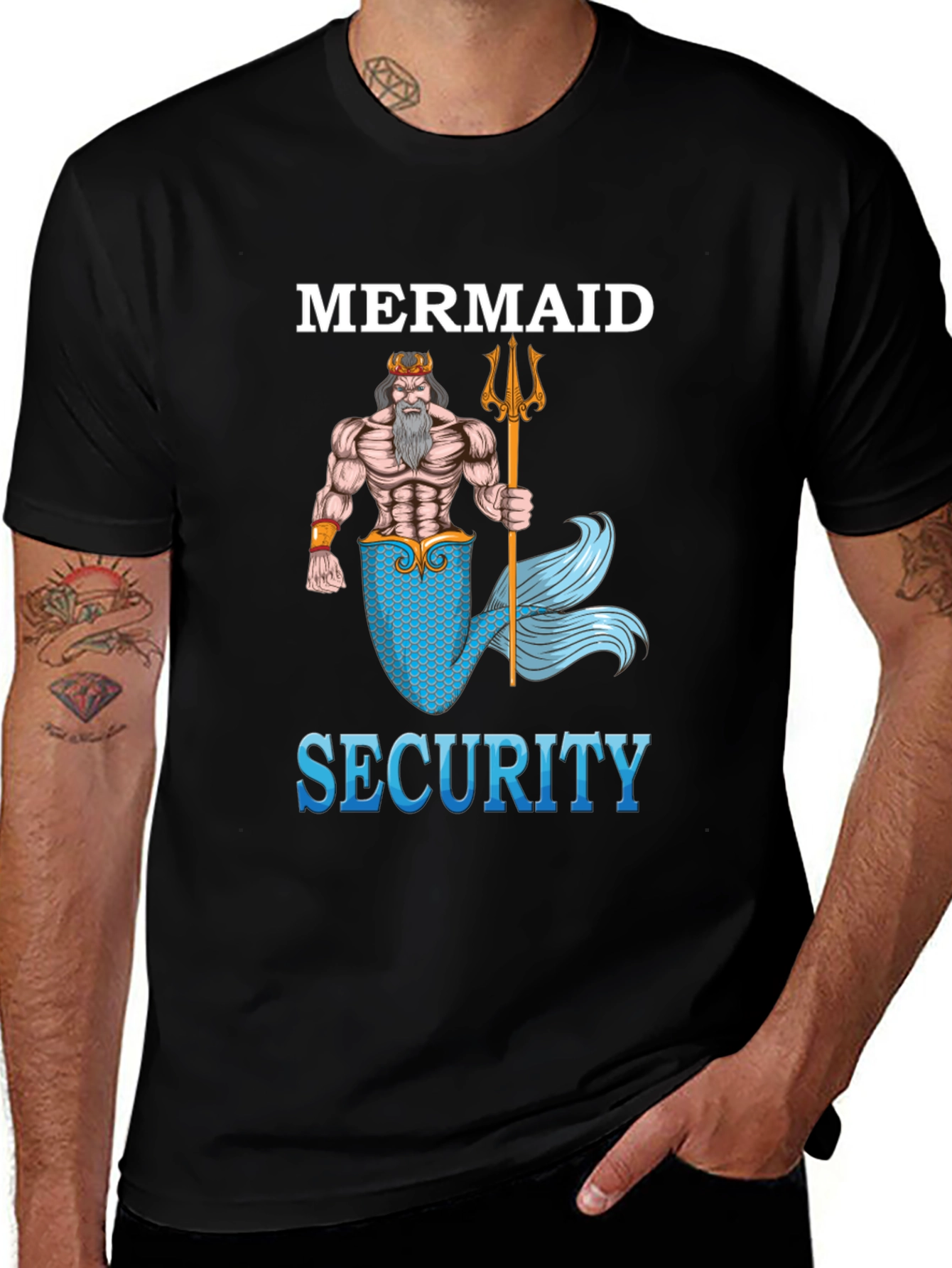 Mermaid Security Graphic Tee