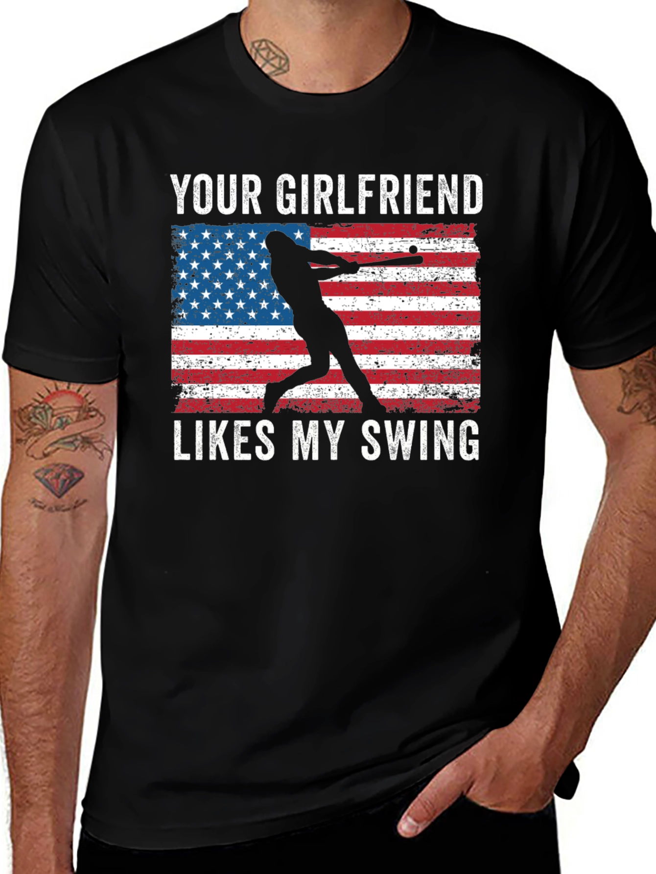 Variant 6 of Your Girlfriend Likes My Swing T-Shirt