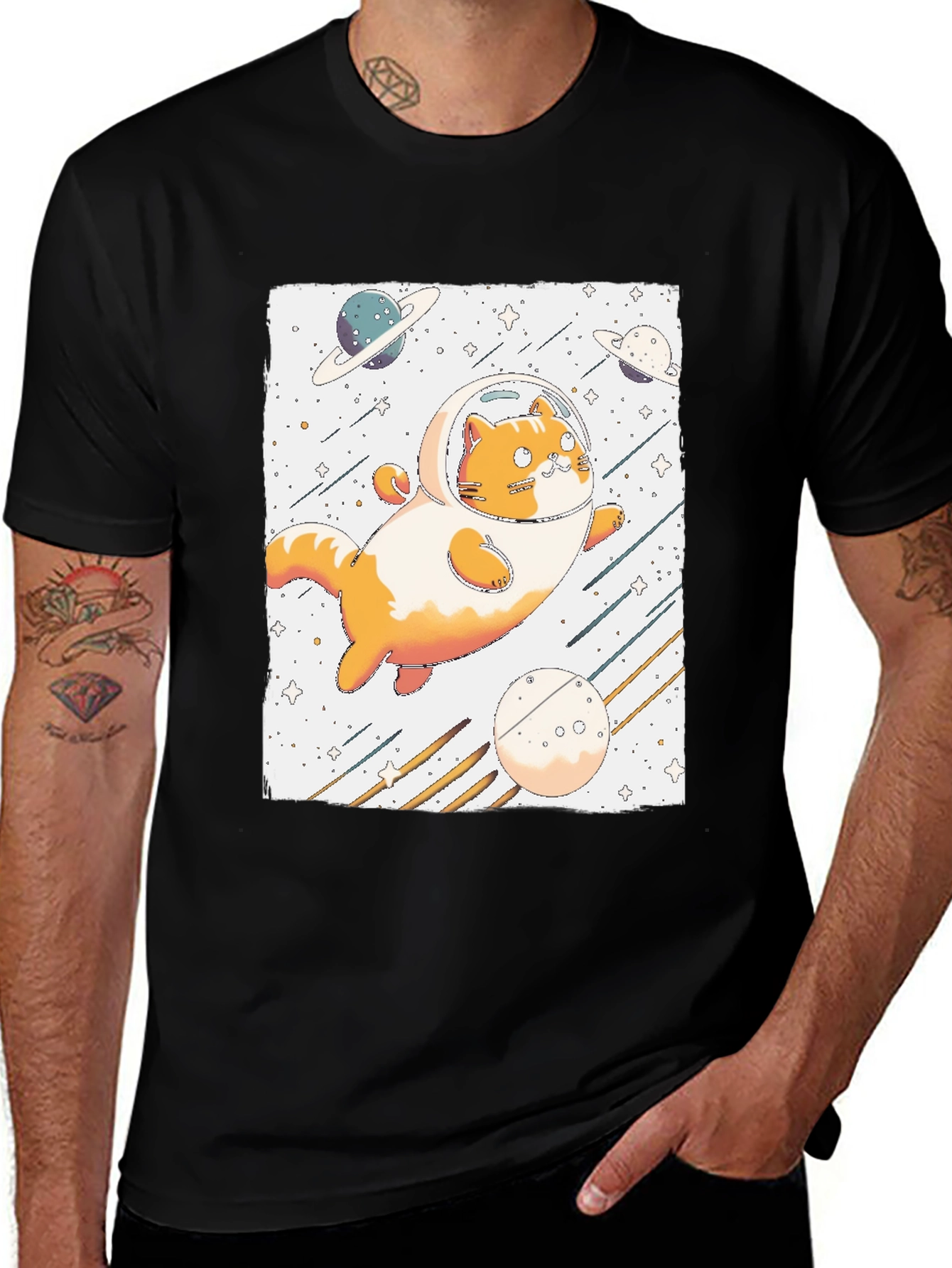 Variant 19 of Space Cat T-Shirt - Astronaut Kitten Tee