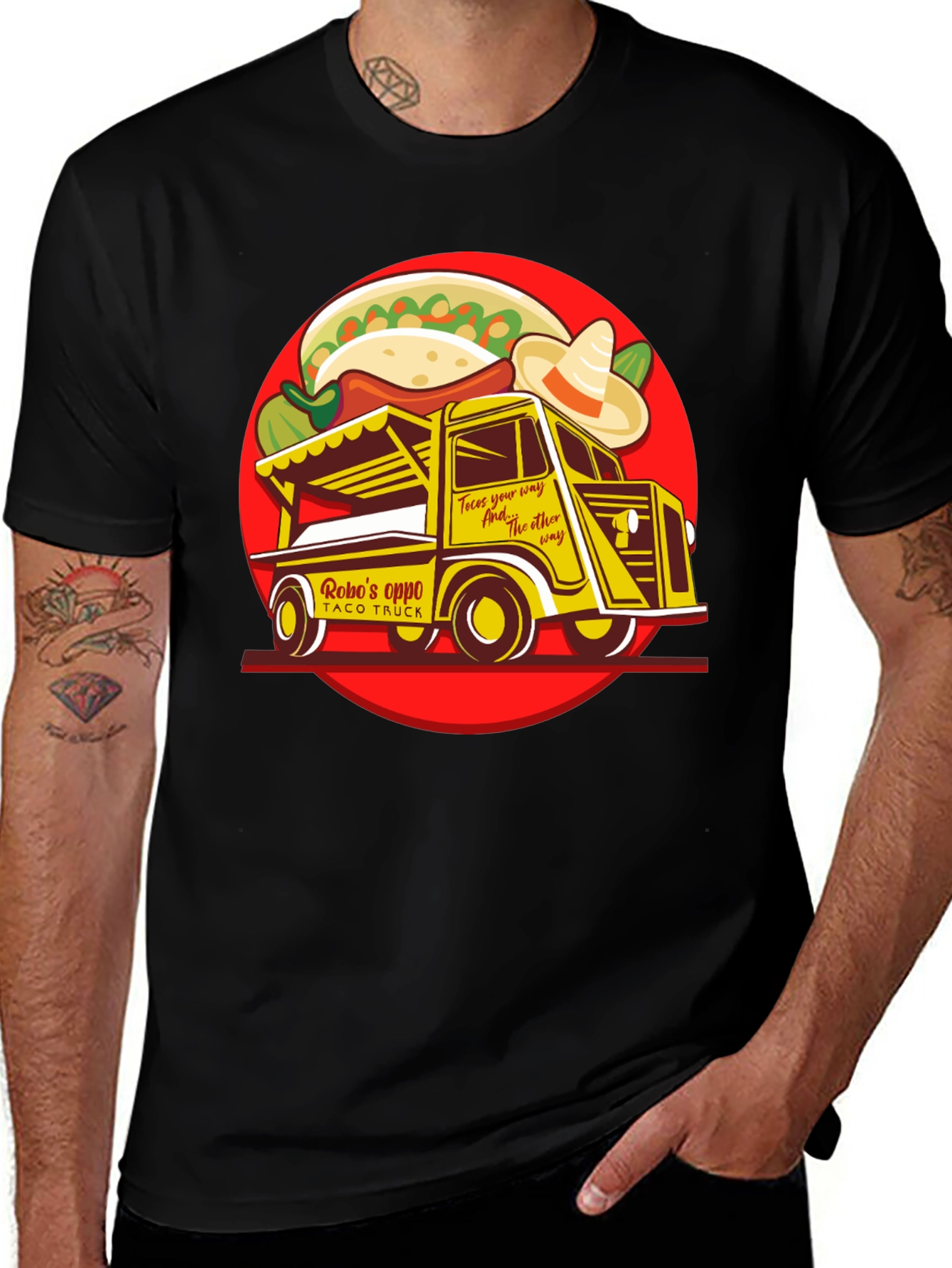Variant 2 of Robo's Opp Taco Truck T-Shirt