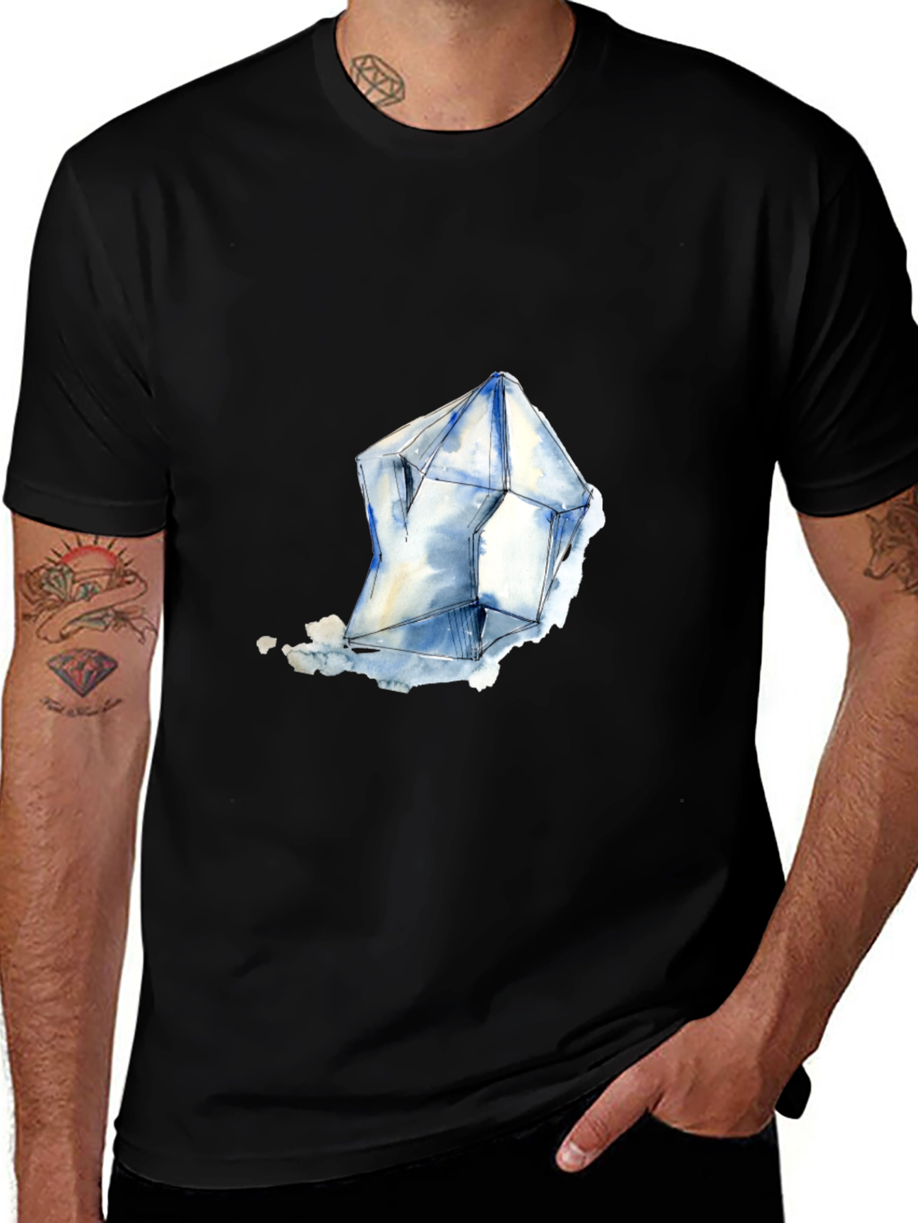 Crystal Graphic Black T-Shirt