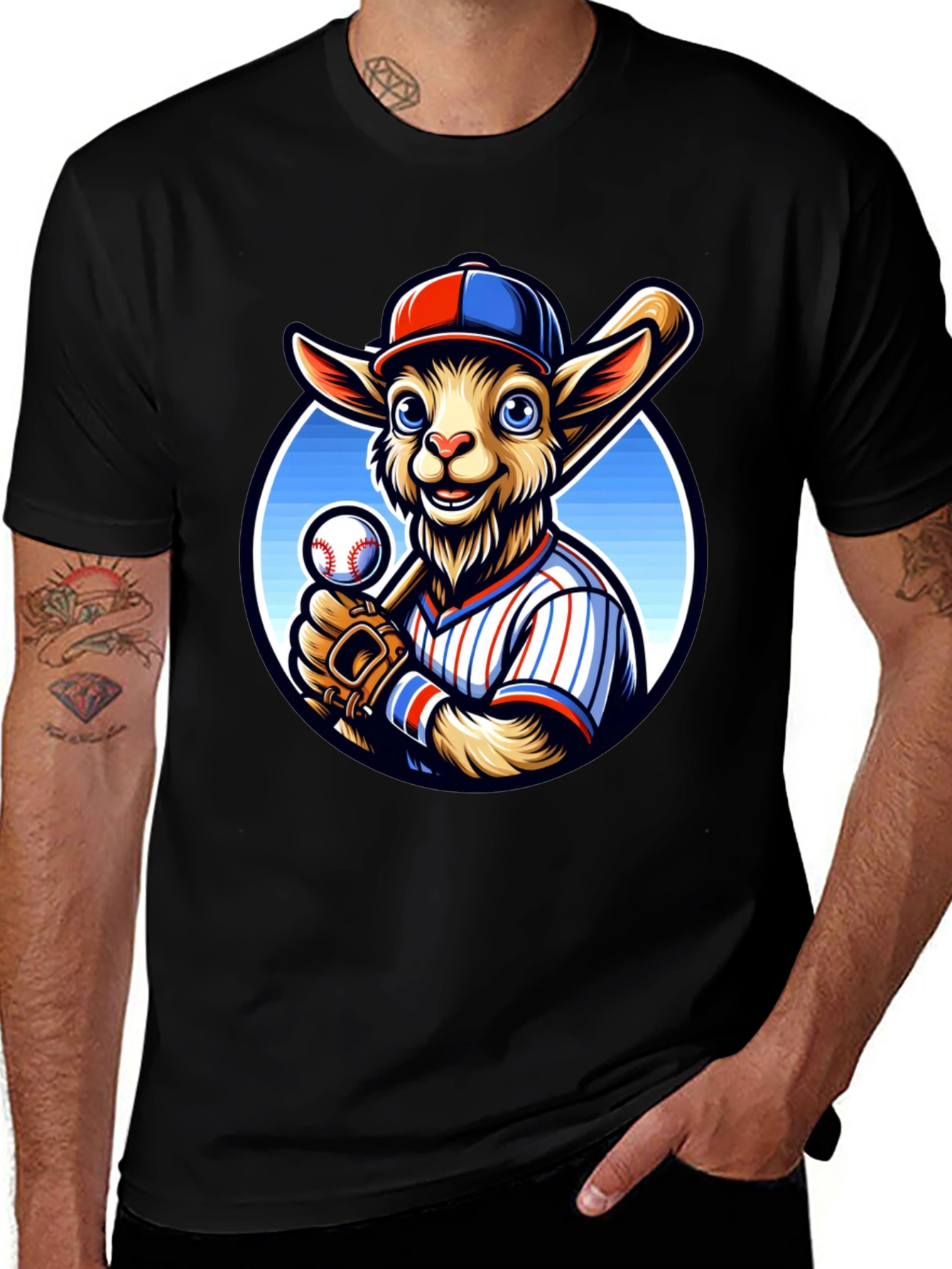 Variant 11 of Baseball Goat T-Shirt