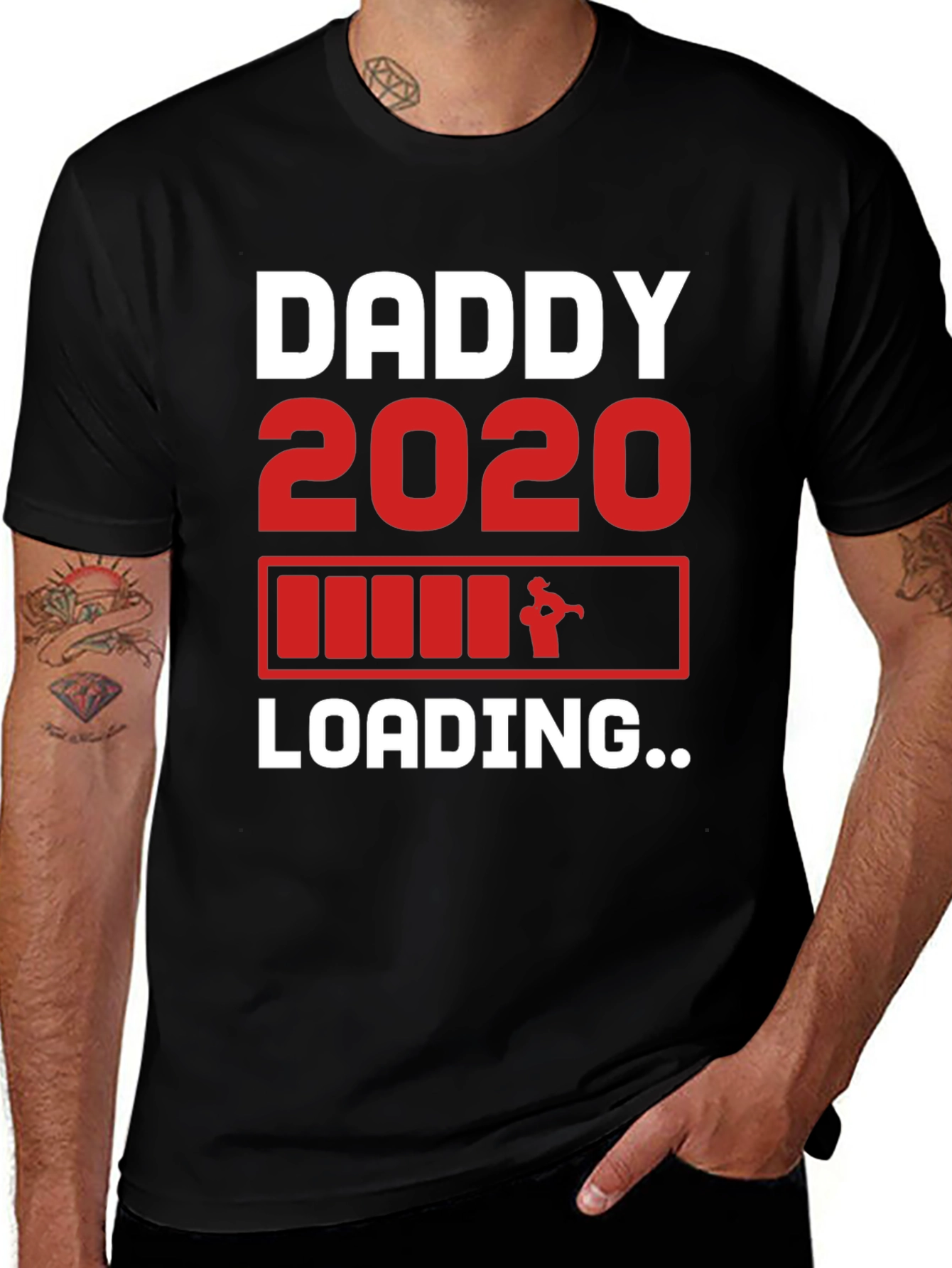 Variant 25 of Daddy 2020 Loading T-Shirt - New Dad Gift