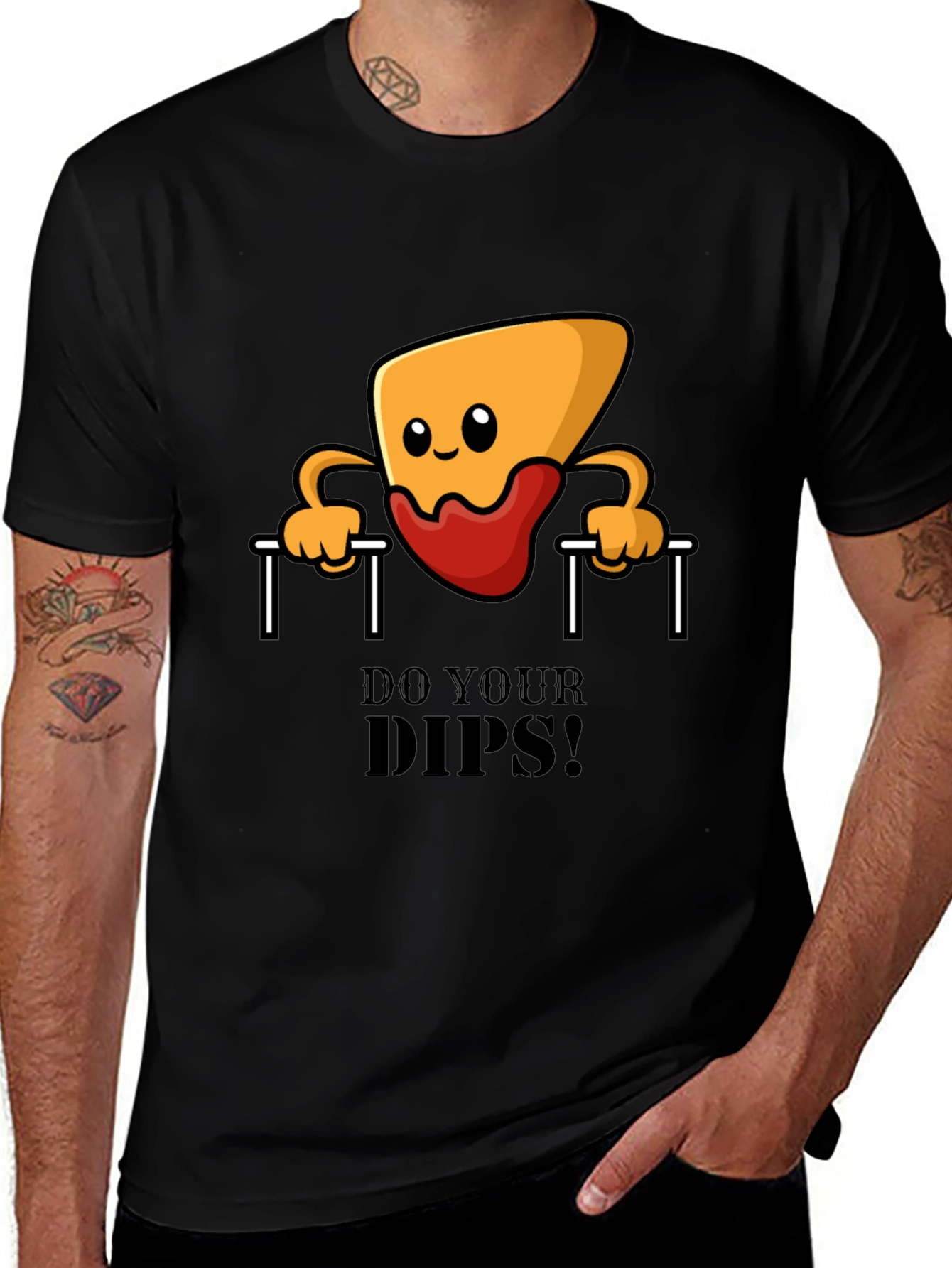 Variant 21 of Funny Workout T-Shirt - Do Your Dips! 