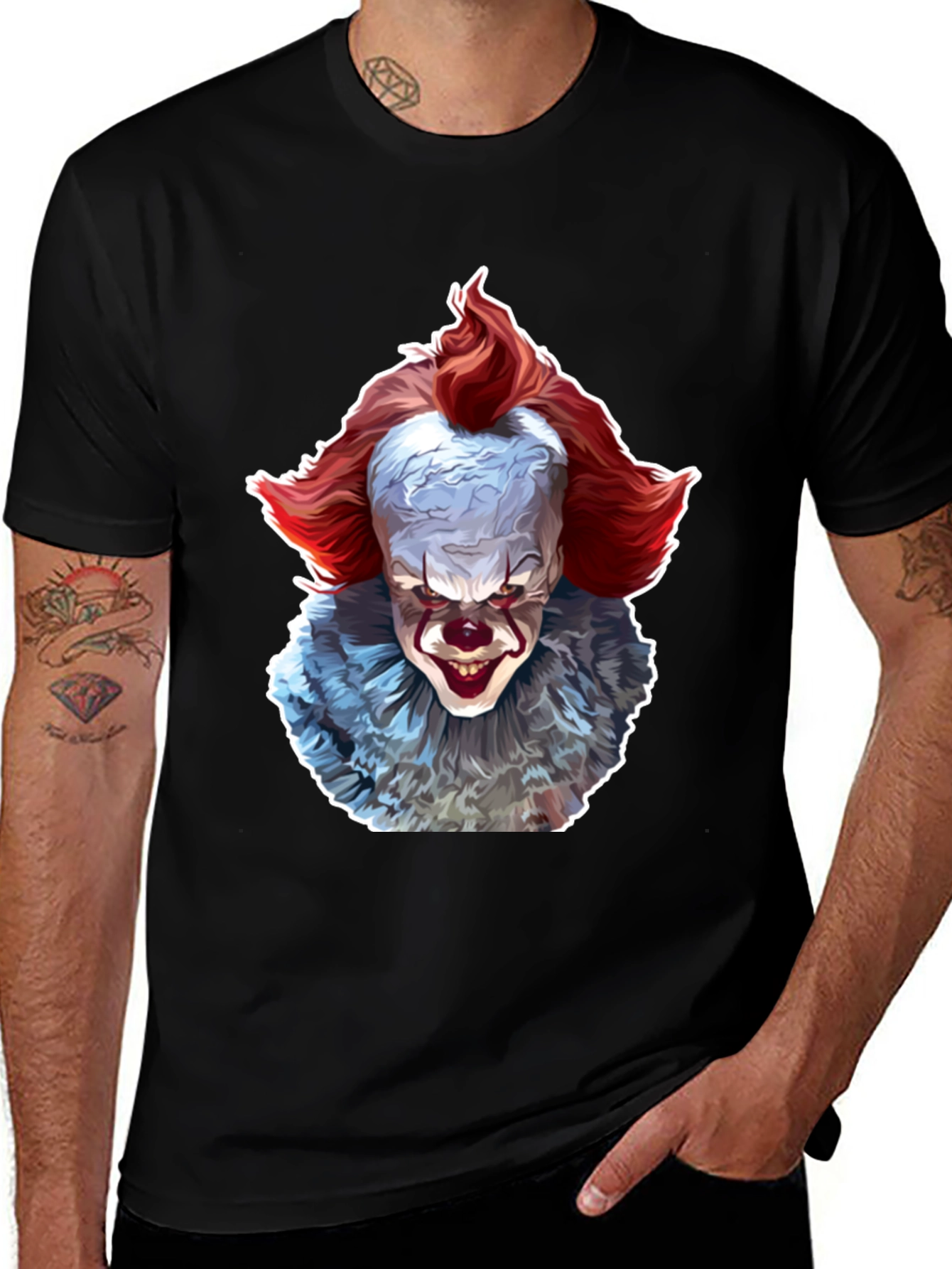 Pennywise Graphic Tee - Scary Clown T-Shirt