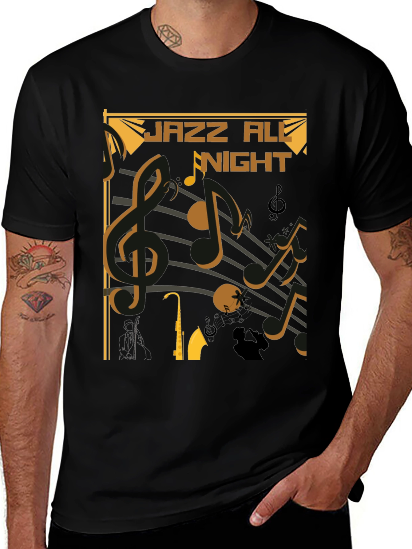 Variant 15 of Jazz All Night Graphic T-Shirt