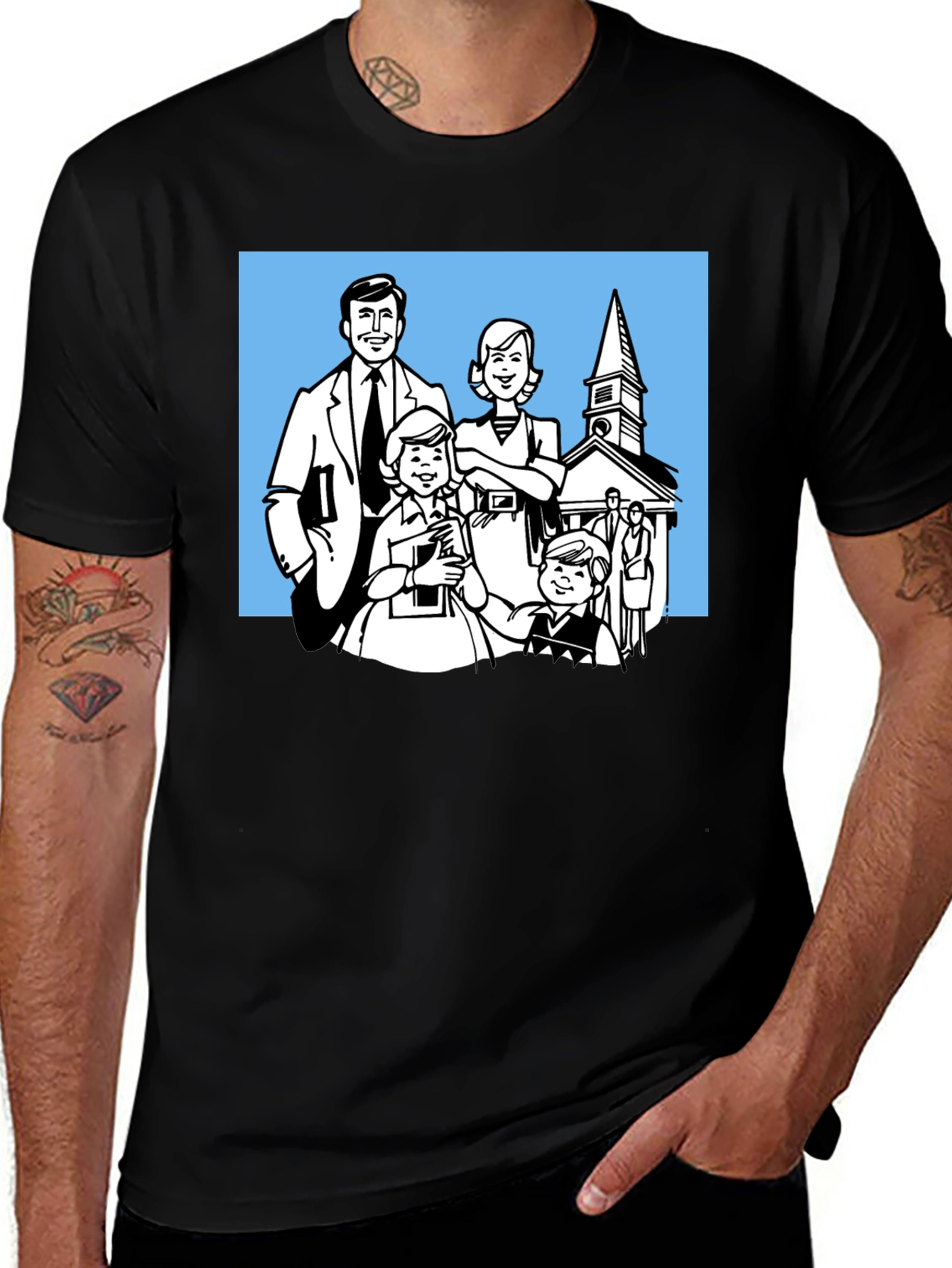 Variant 9 of Vintage Family Portrait T-Shirt