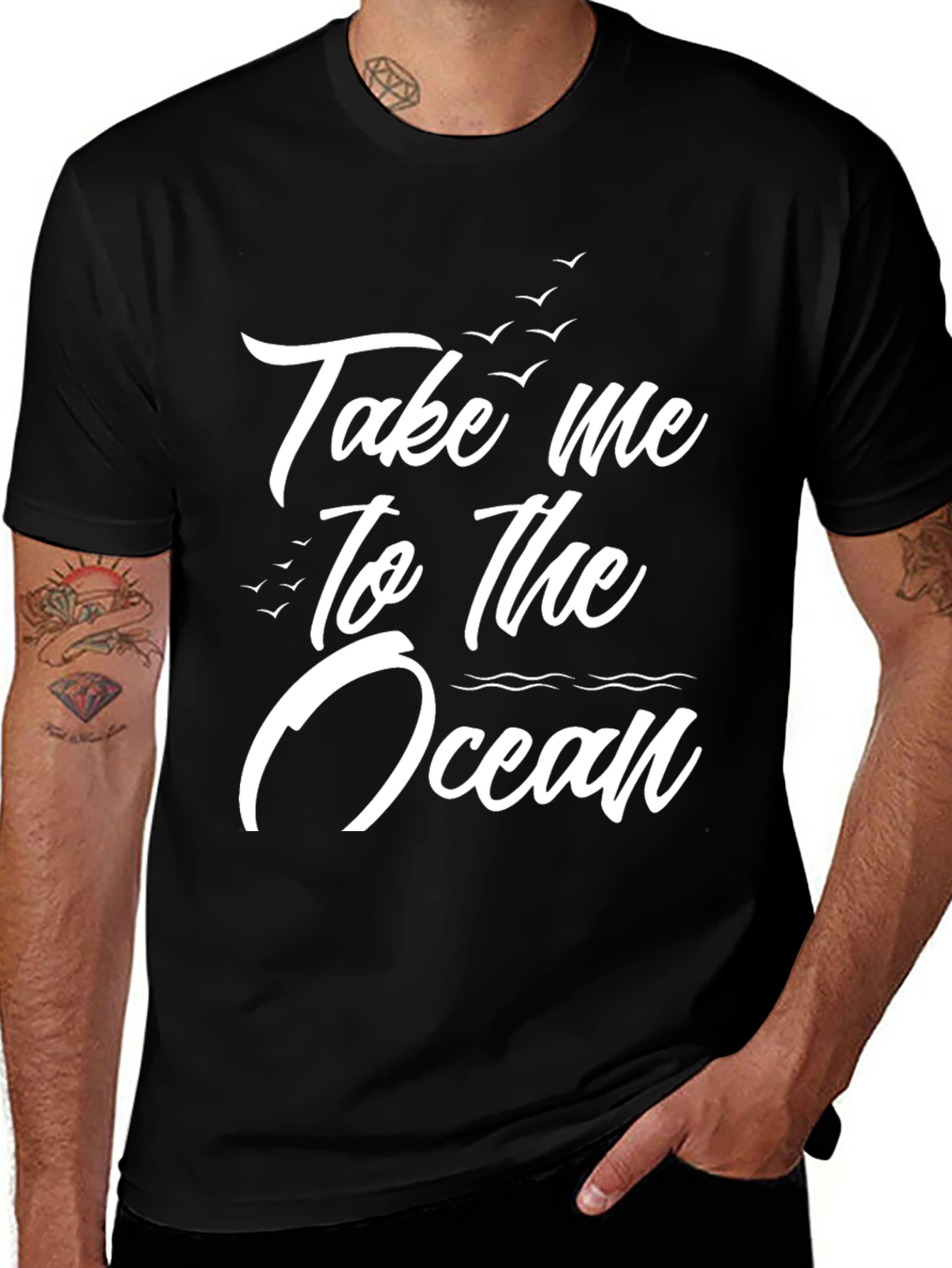 Variant 12 of Take Me To The Ocean Black T-Shirt