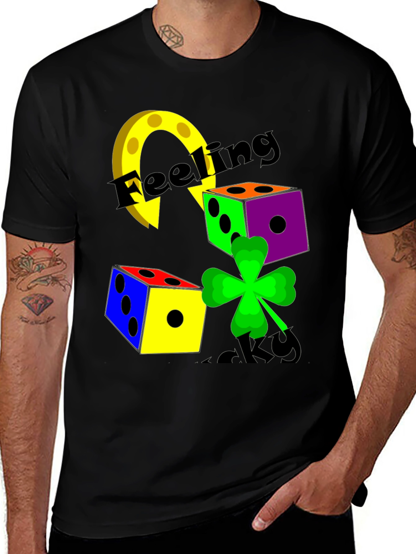 Feeling Lucky Graphic T-Shirt