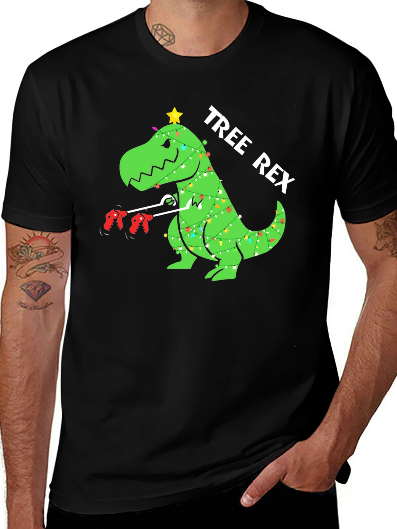 Tree Rex T-Shirt - Holiday Dinosaur Tee