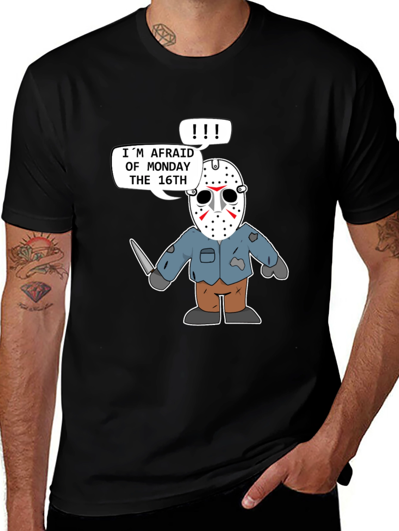 Variant 7 of Monday the 16th T-Shirt - Horror Cartoon Graphic Tee