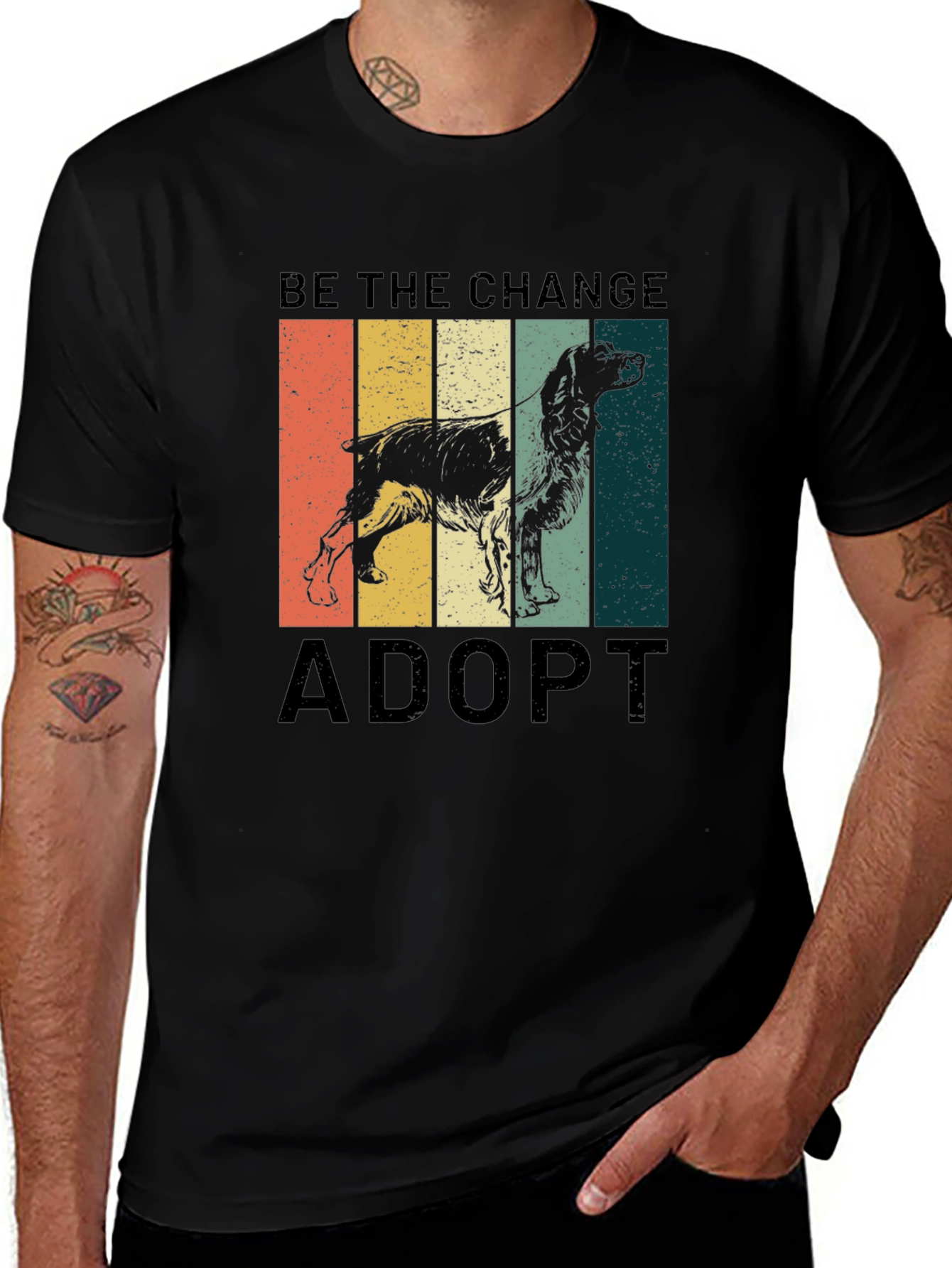 Variant 7 of Adopt Dog Graphic T-Shirt