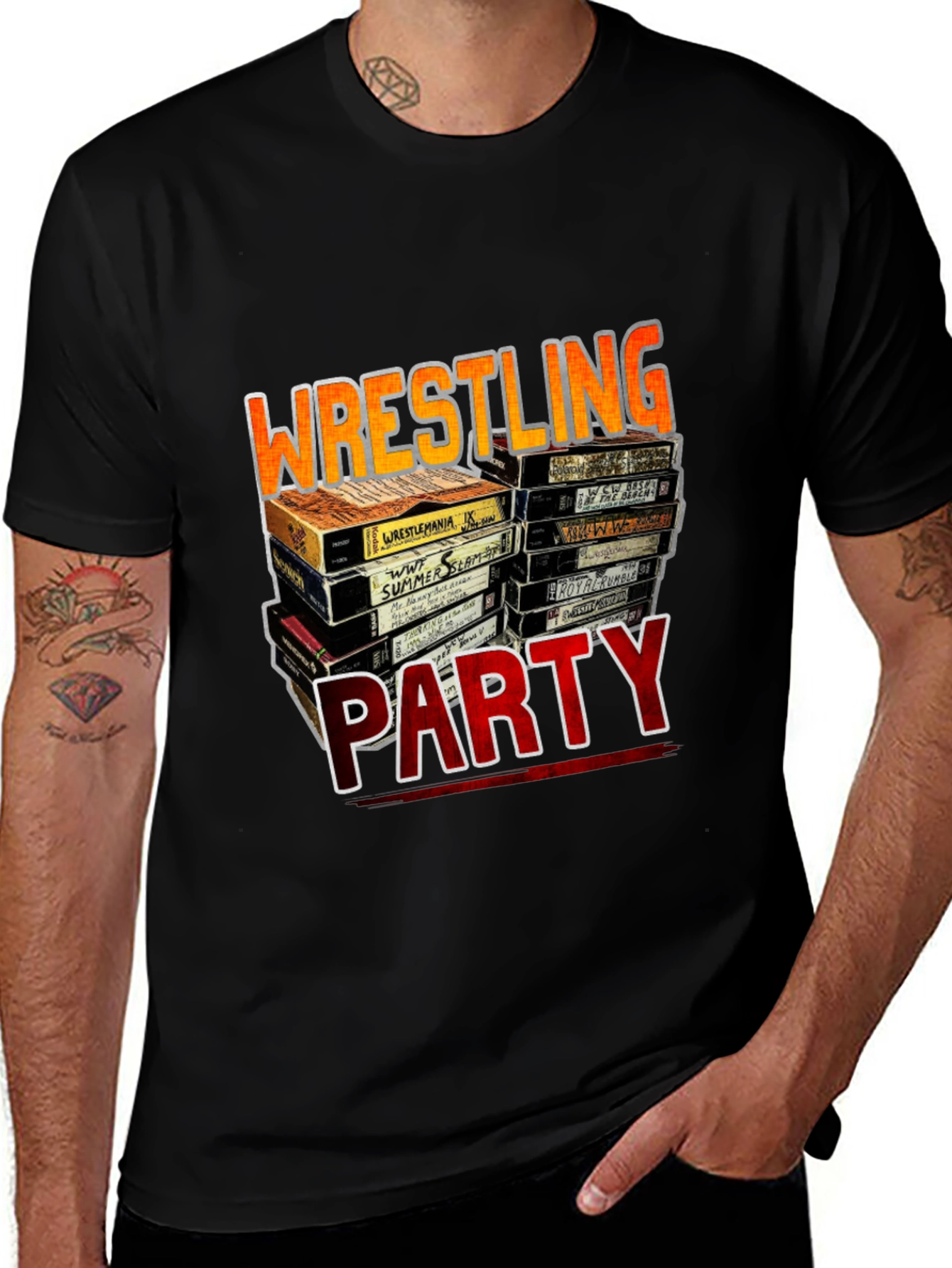 Variant 18 of Wrestling Party T-Shirt