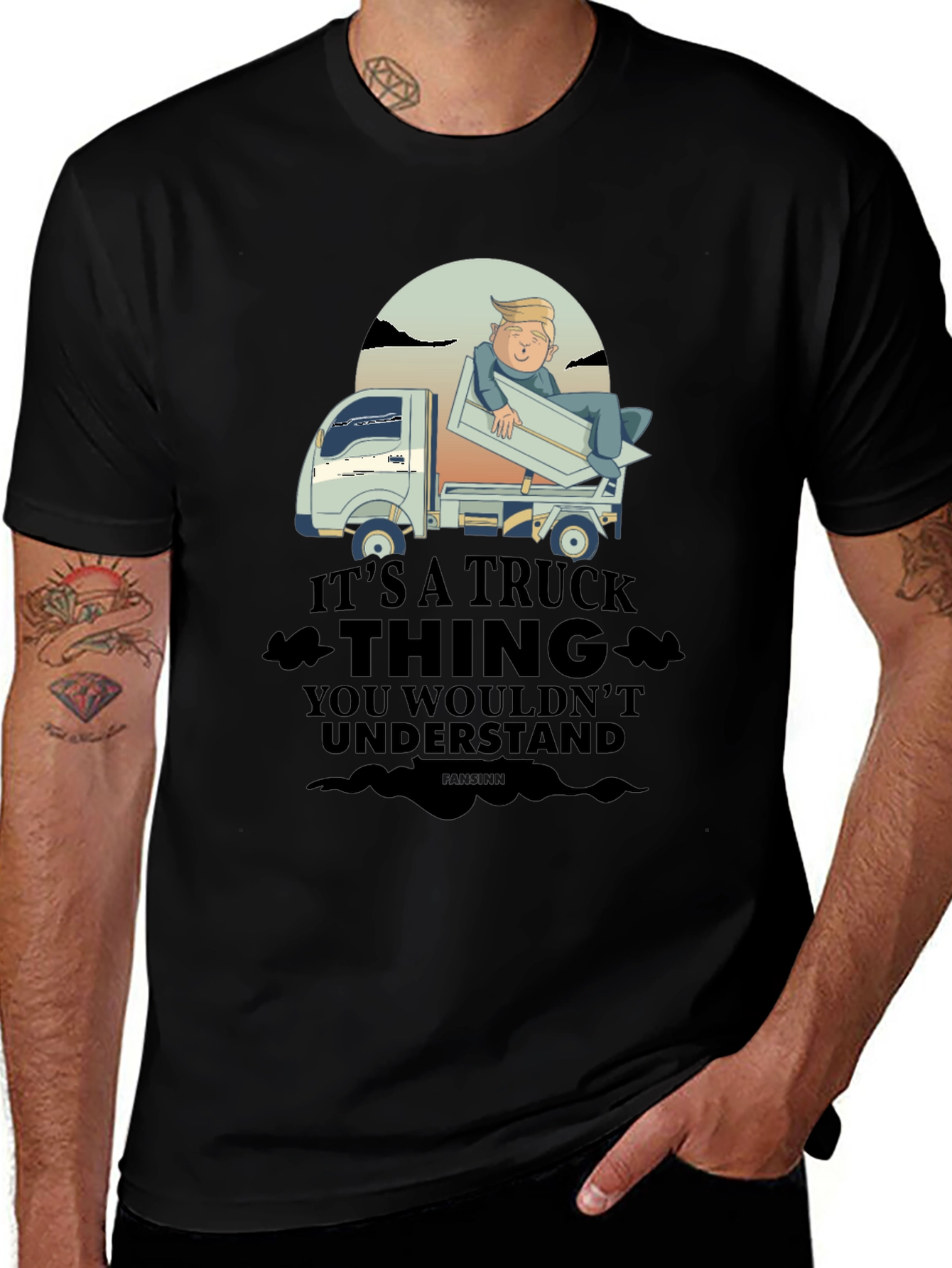 Black Trump Truck Thing T-Shirt main image