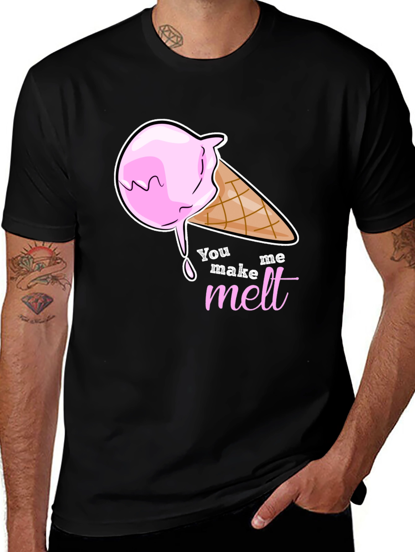 Variant 4 of You Make Me Melt Ice Cream Graphic T-Shirt