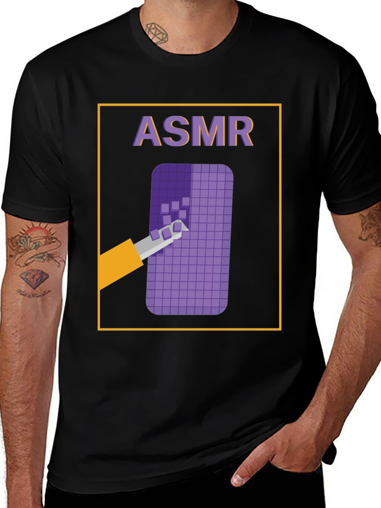 Variant 10 of ASMR T-Shirt, Black