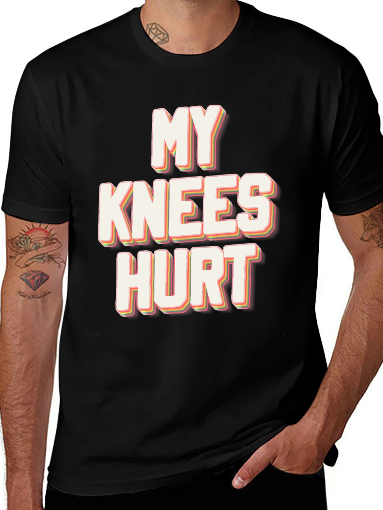 Variant 14 of My Knees Hurt Graphic Tee - Funny Comfort T-Shirt