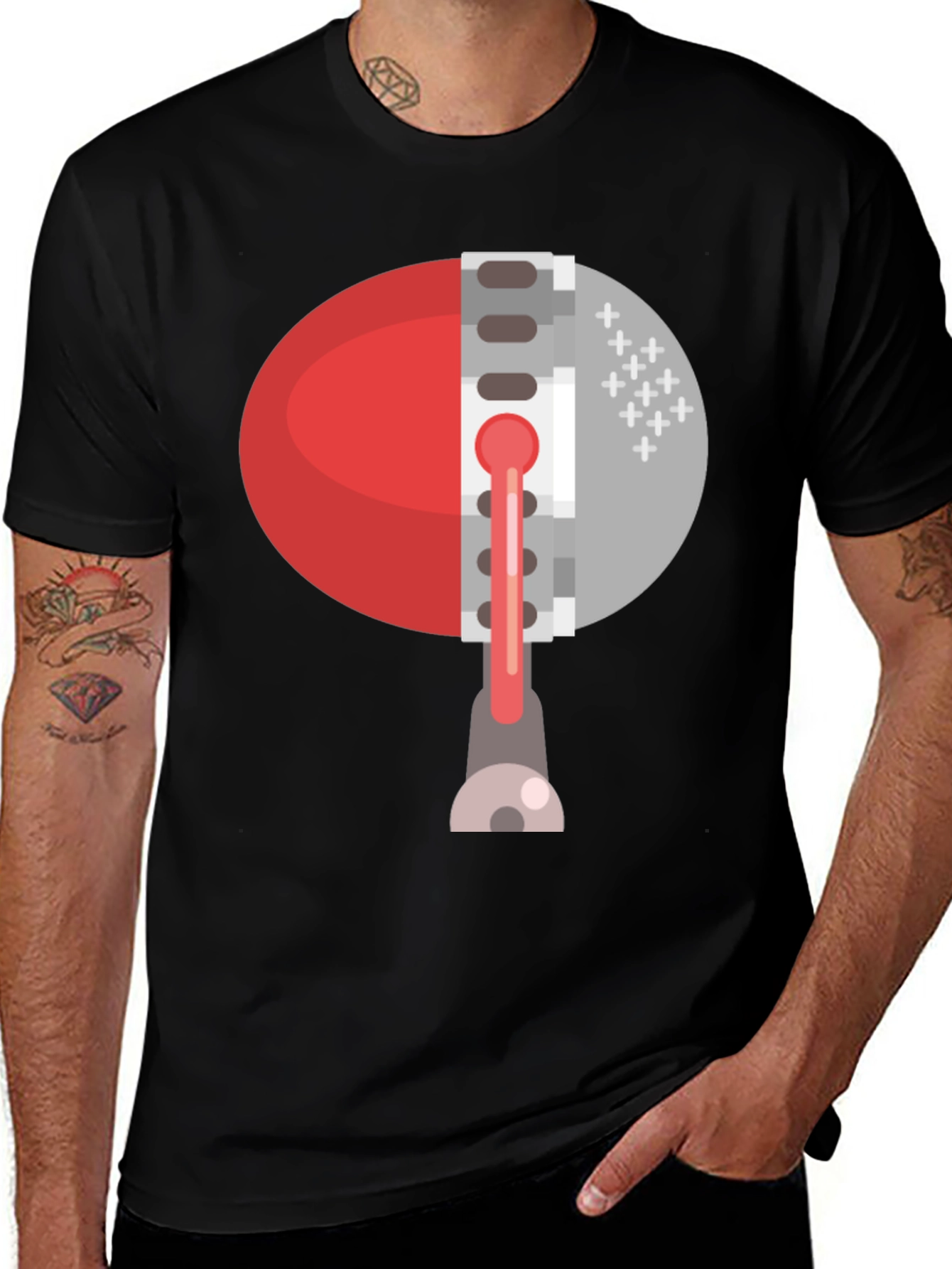 Variant 16 of Abstract Zipper Graphic Tee - Unique Fashion Statement