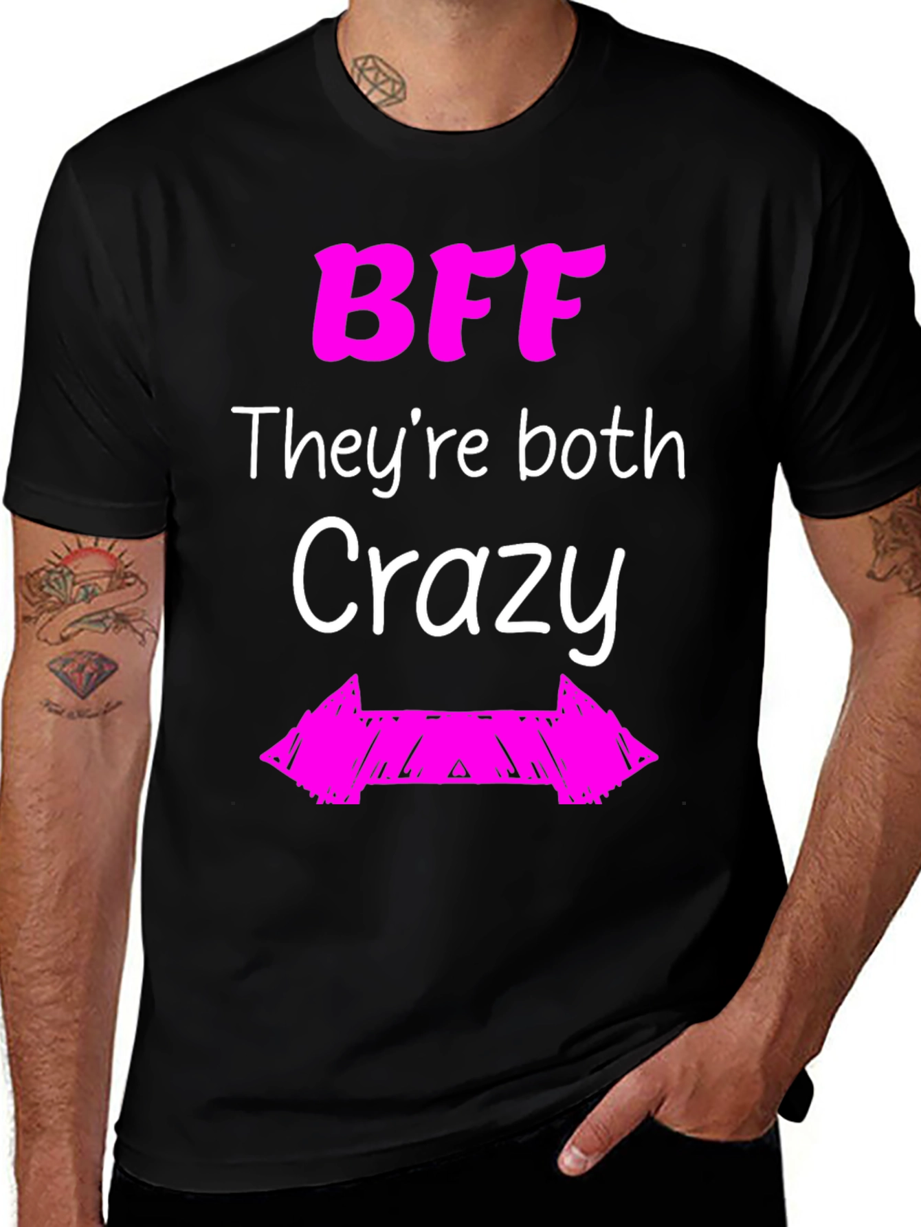 BFF They're Both Crazy Graphic Tee